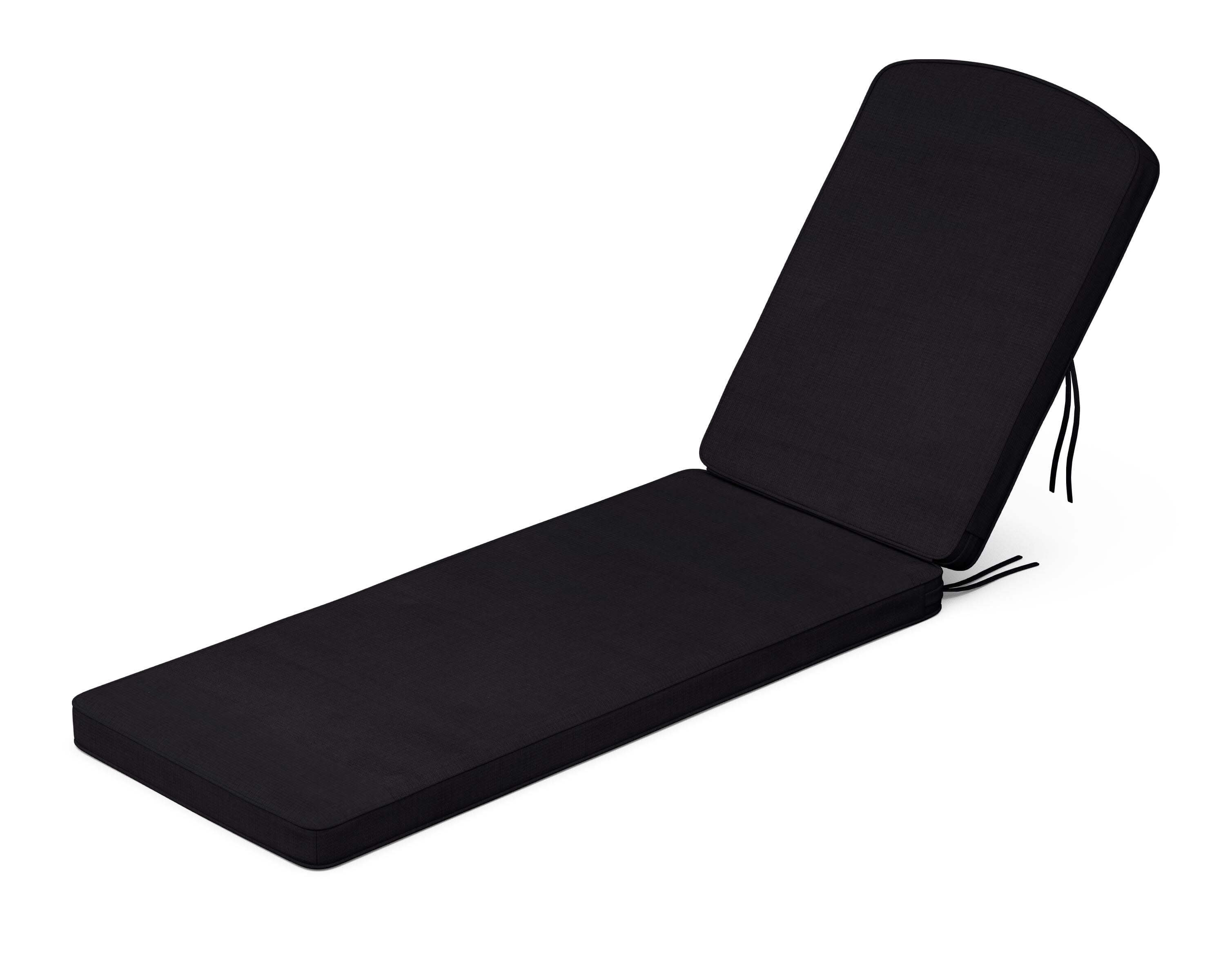 Chinoiserie Chaise Cushion in Midnight Linen