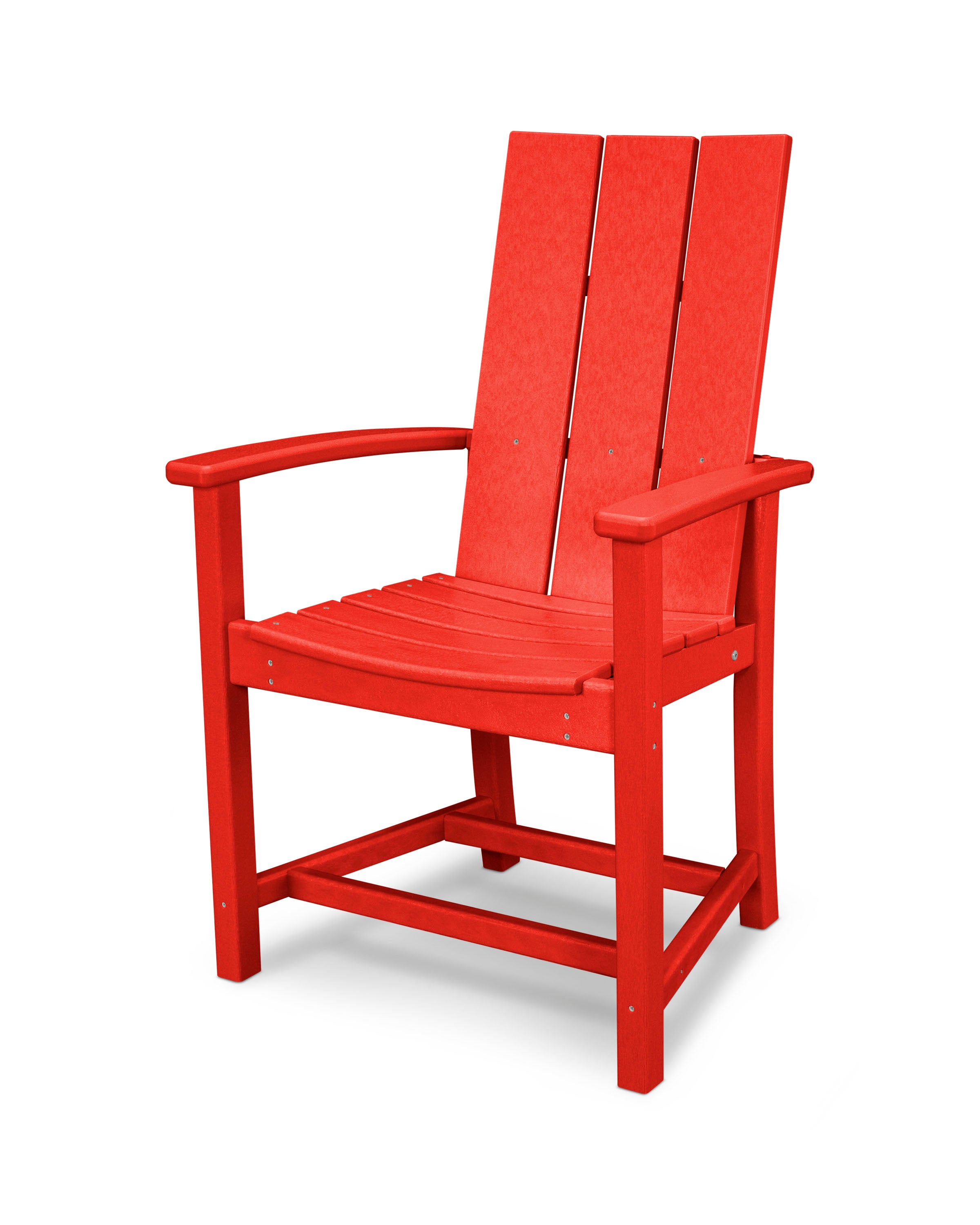 Modern Adirondack Dining Chair in Sunset Red