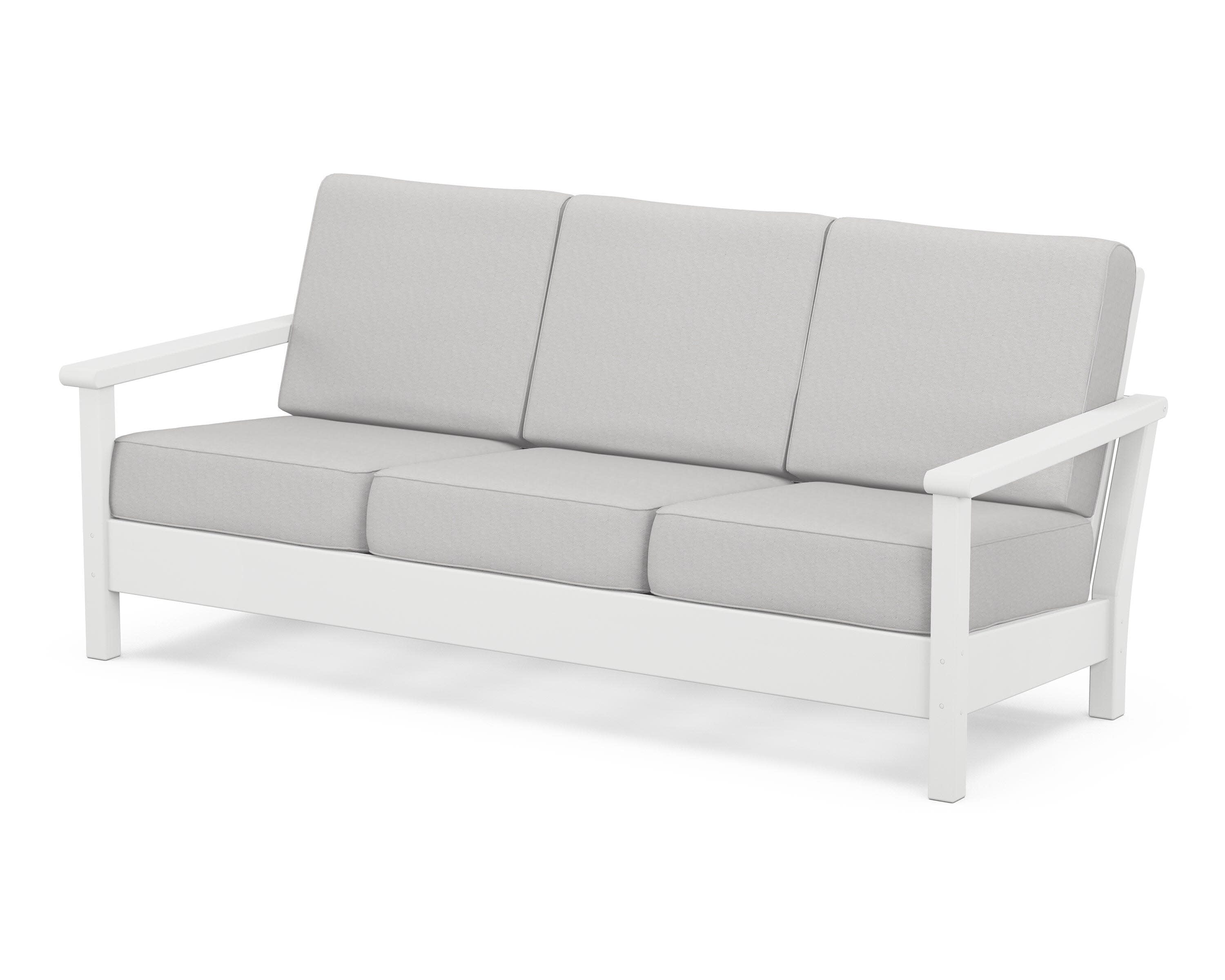 Harbour Deep Seating Sofa in White / Diamond in the Rough