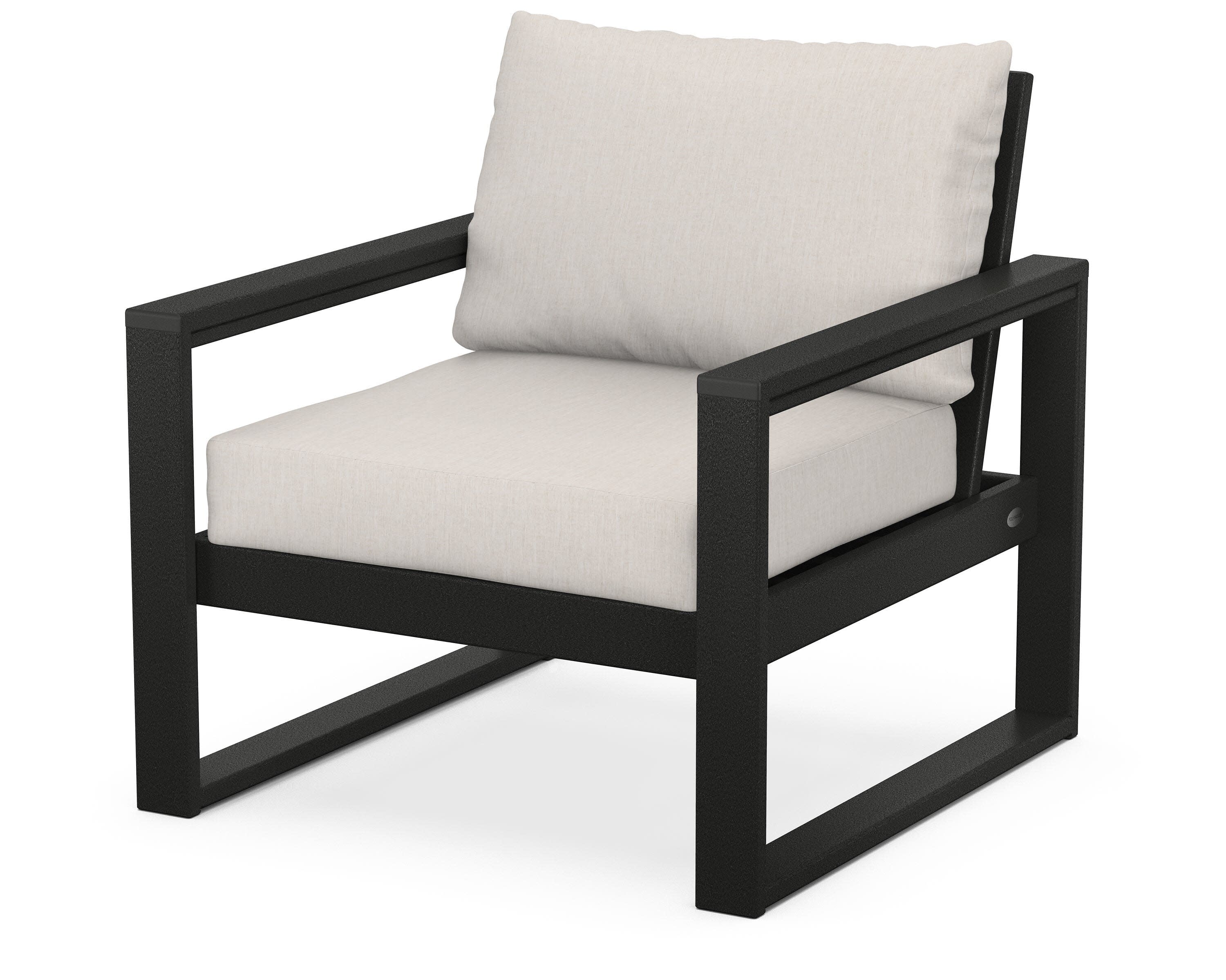 EDGE Club Chair in Black / Cast Ash