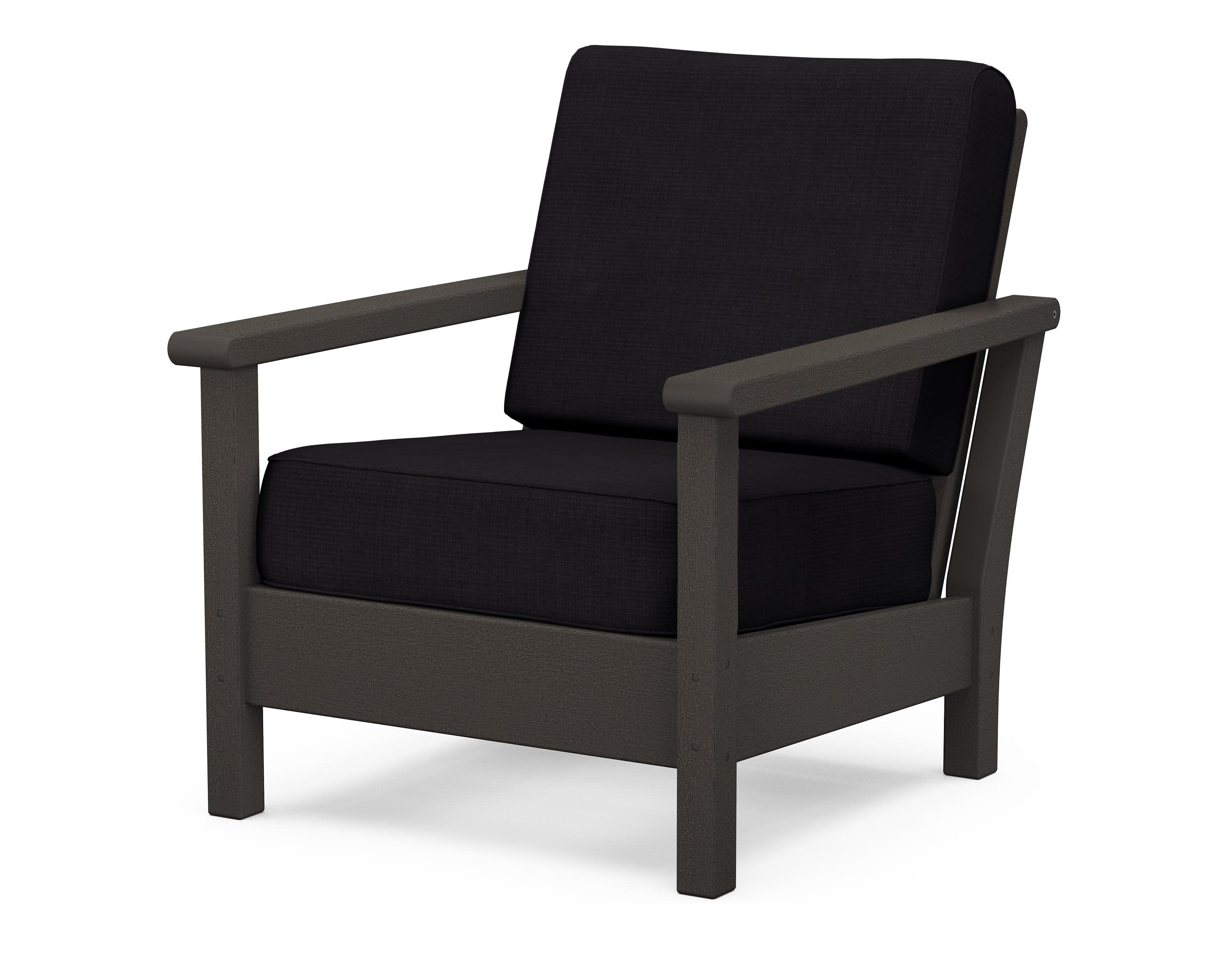 Harbour Deep Seating Chair in Vintage Coffee / Midnight Linen