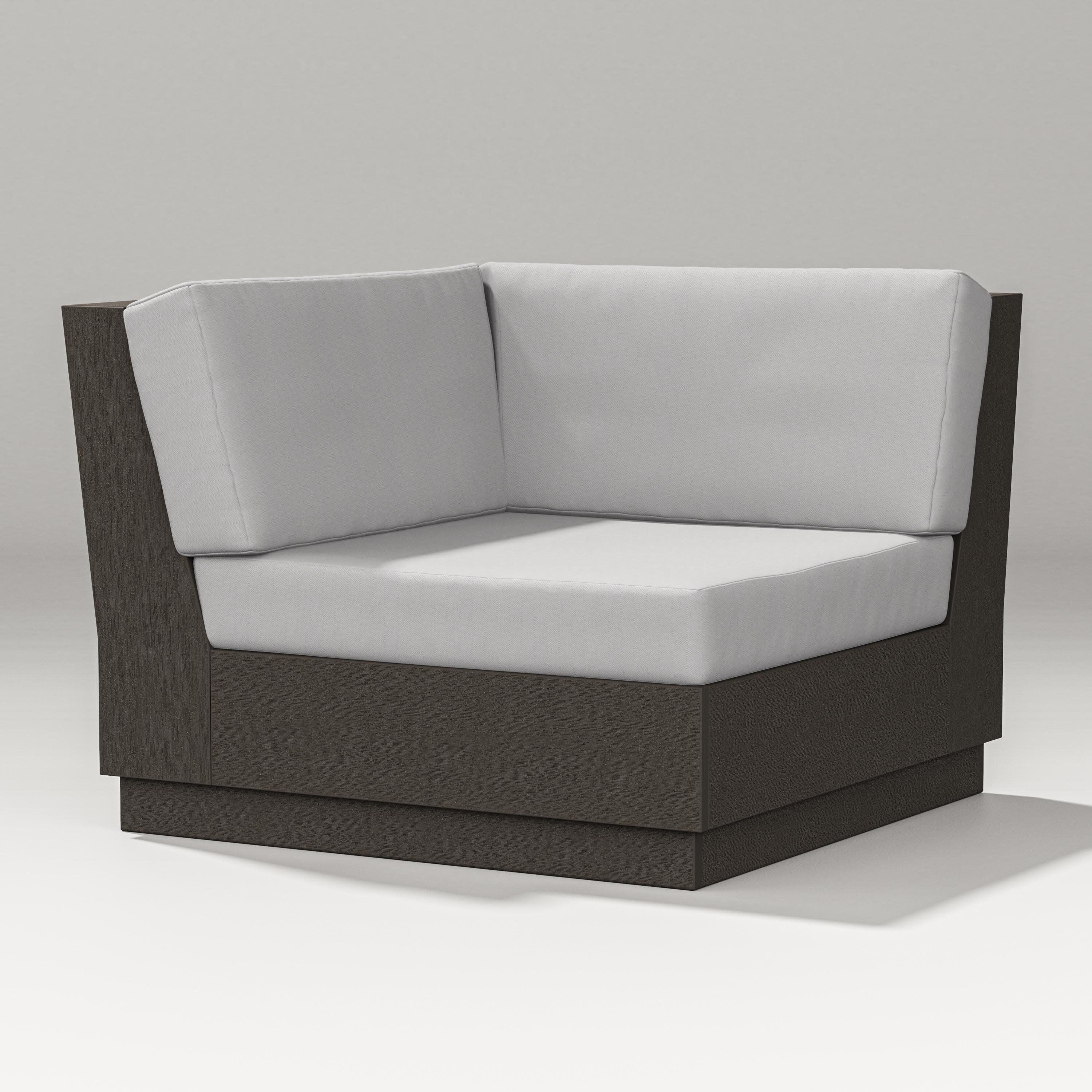 Elevate Modular Corner Chair in Vintage Coffee / Diamond in the Rough