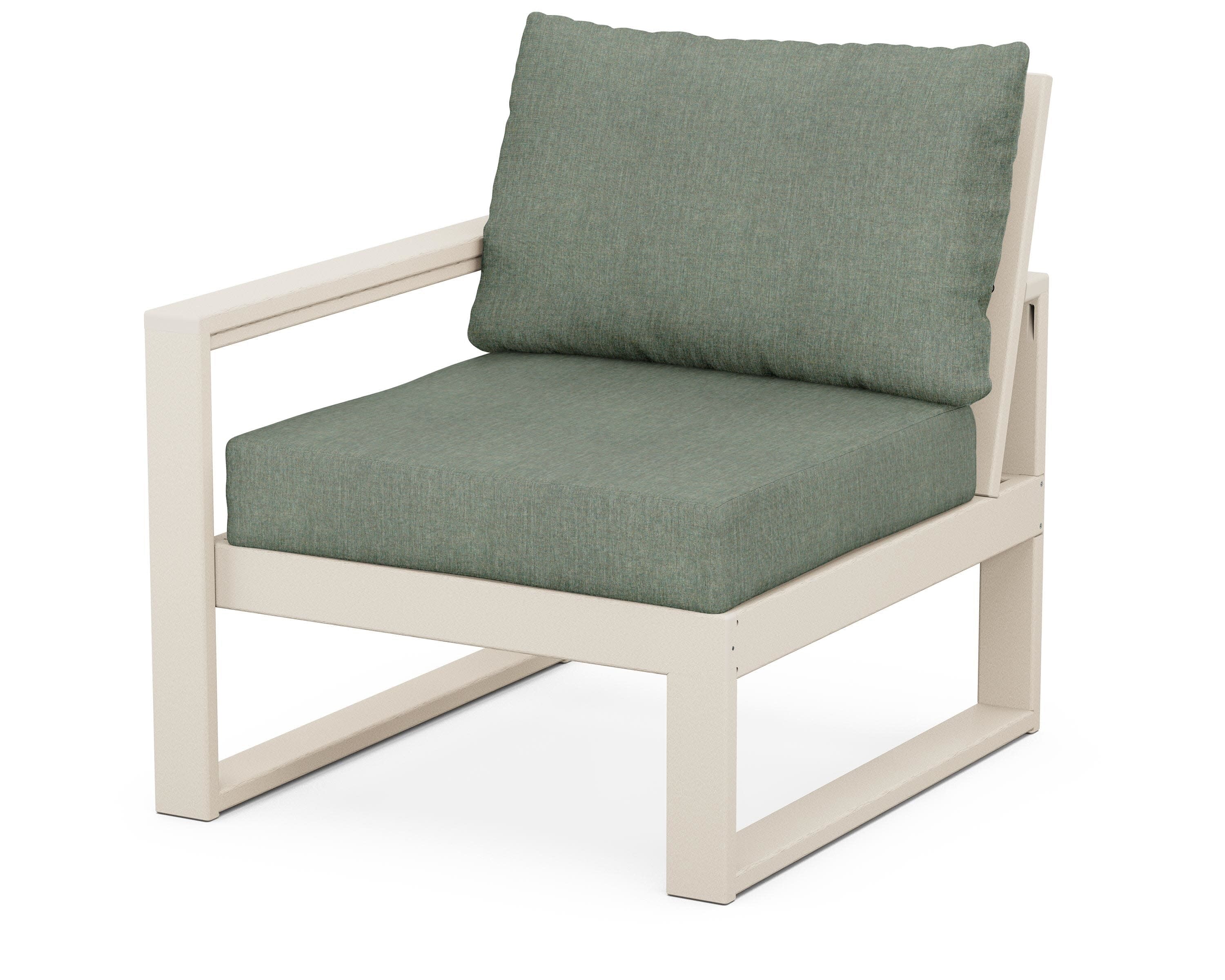 EDGE Modular Left Arm Chair in Sand / Cast Sage