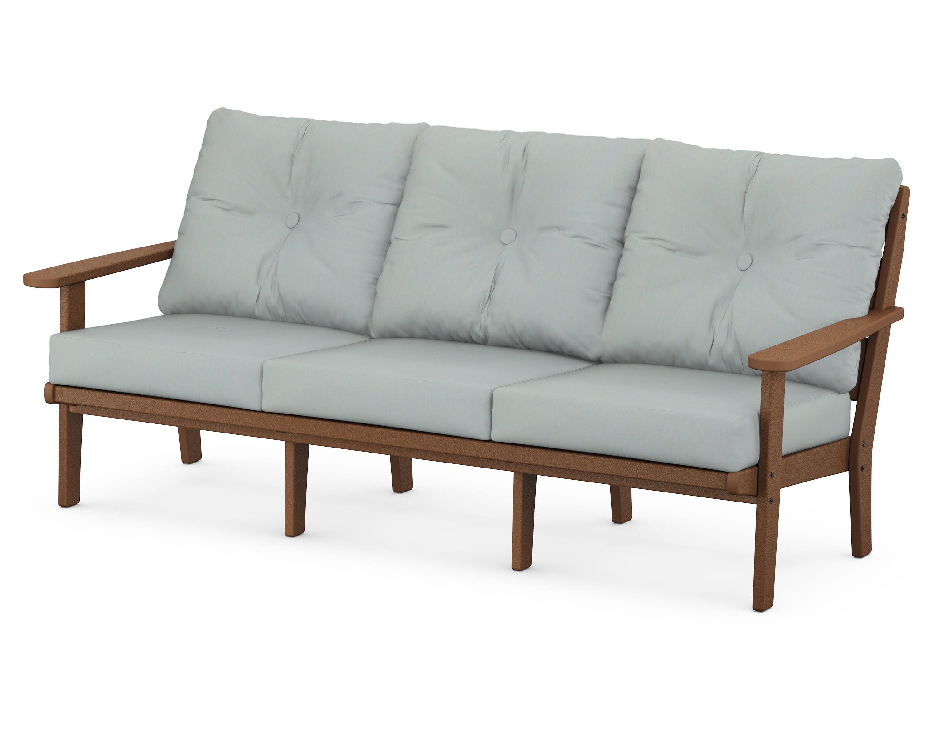 Lakeside Deep Seating Sofa in Teak / Spa