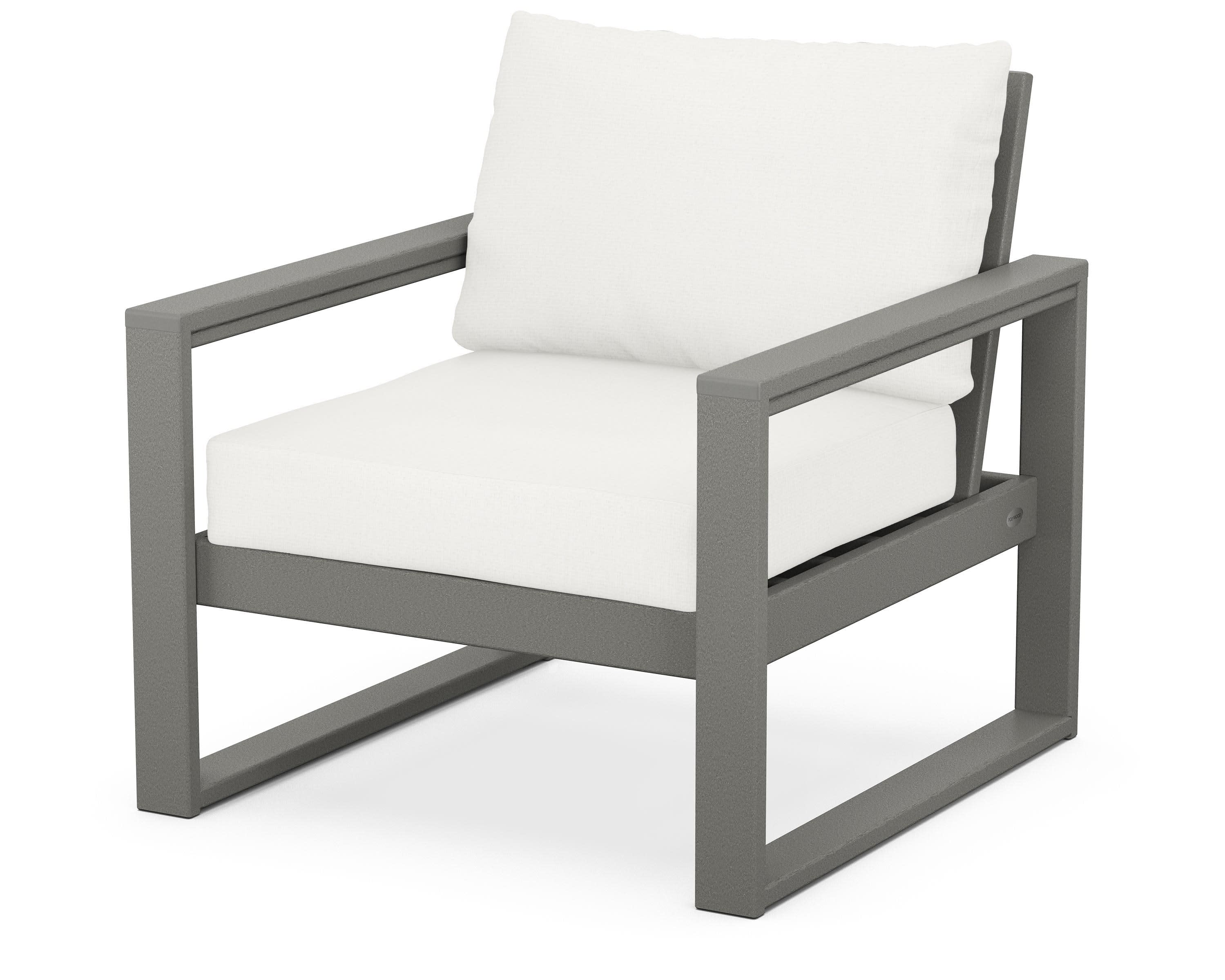 EDGE Club Chair in Slate Grey / Natural Linen