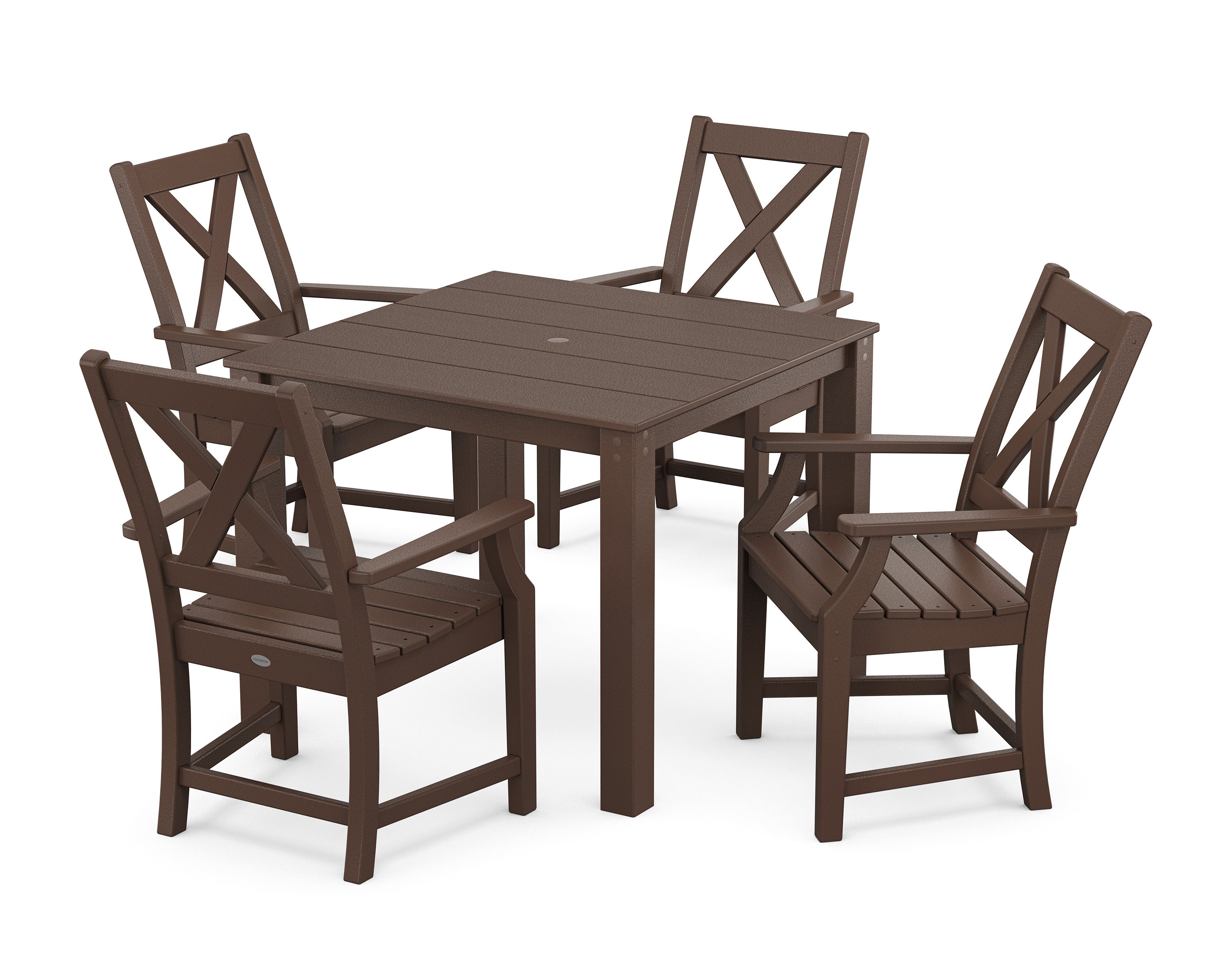 Braxton 5-Piece Parsons Dining Set in Mahogany