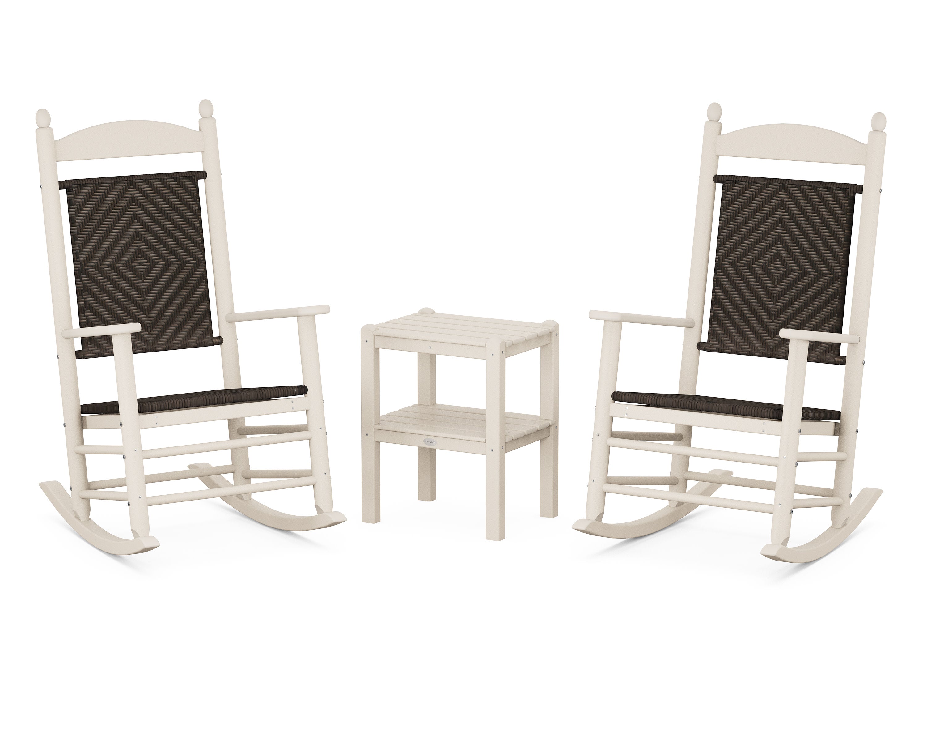 Jefferson 3-Piece Woven Rocker Set in Sand / Cahaba