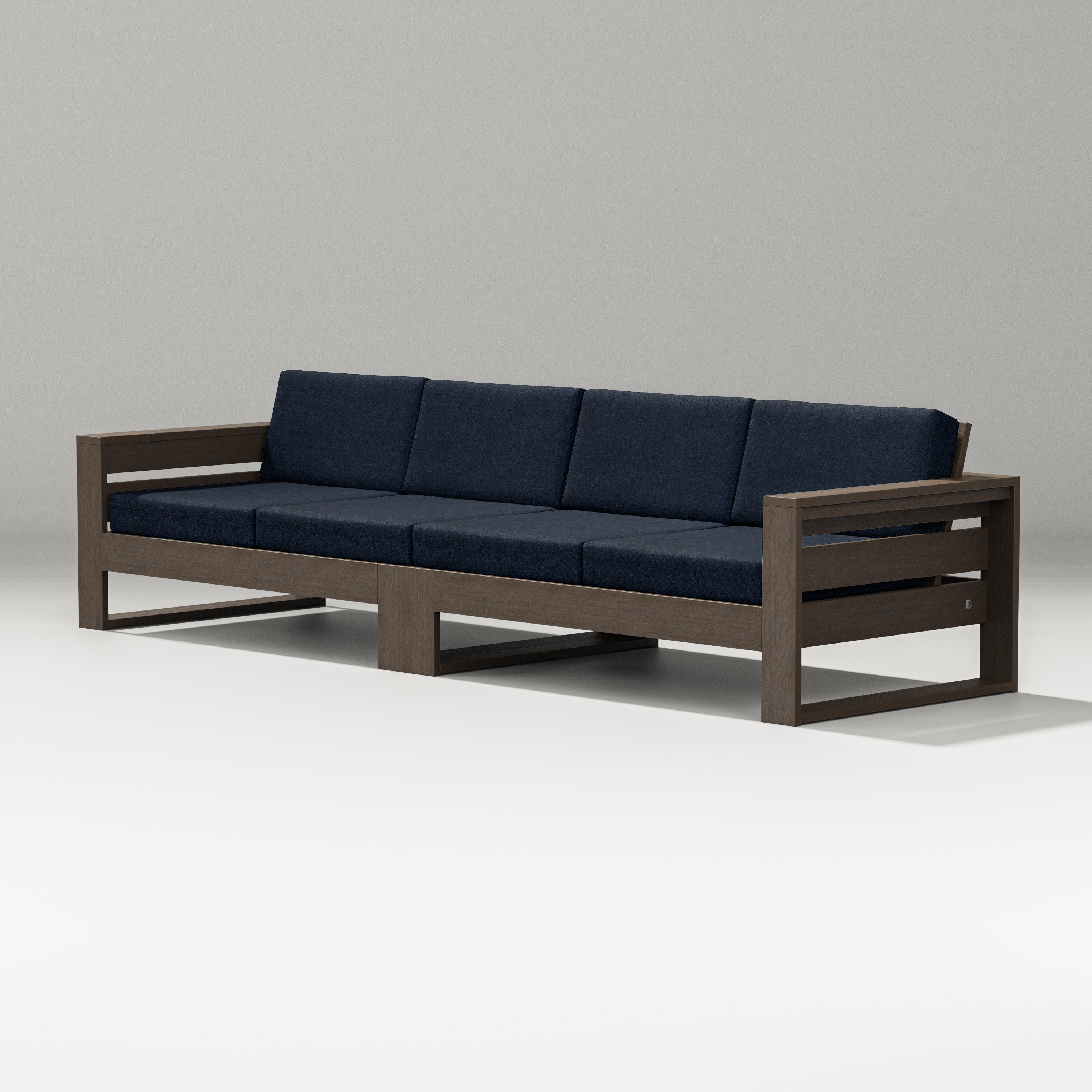 Latitude Straight Sectional in Kona / Marine Indigo