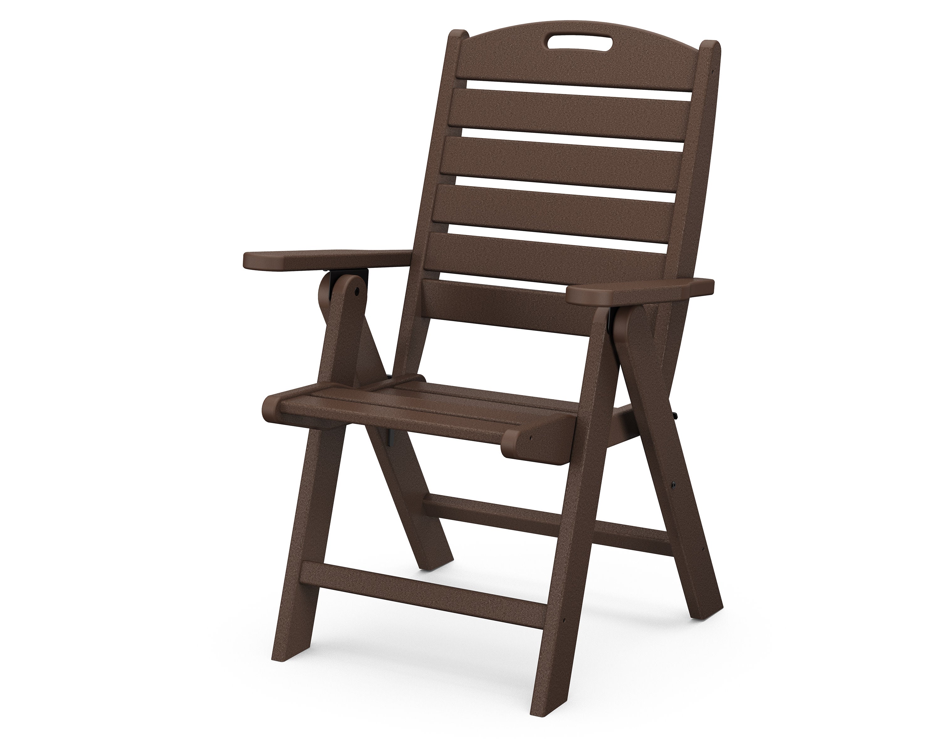 Nautical Folding Highback Chair in Mahogany