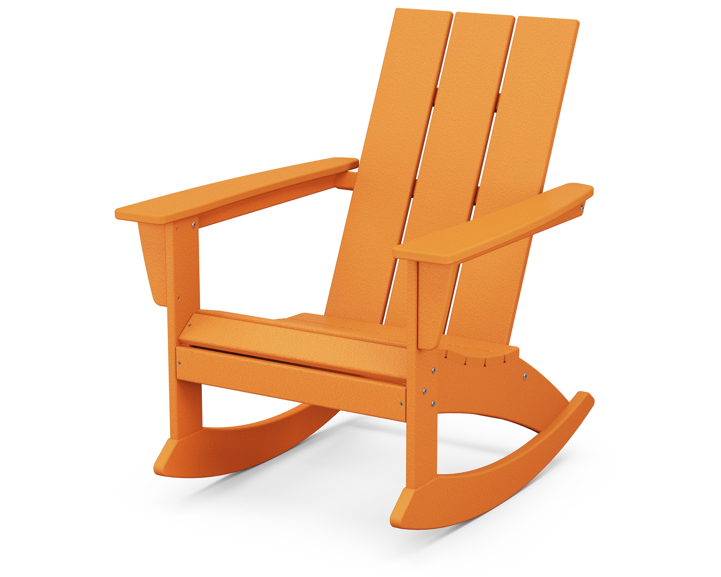 Modern Adirondack Rocking Chair in Tangerine