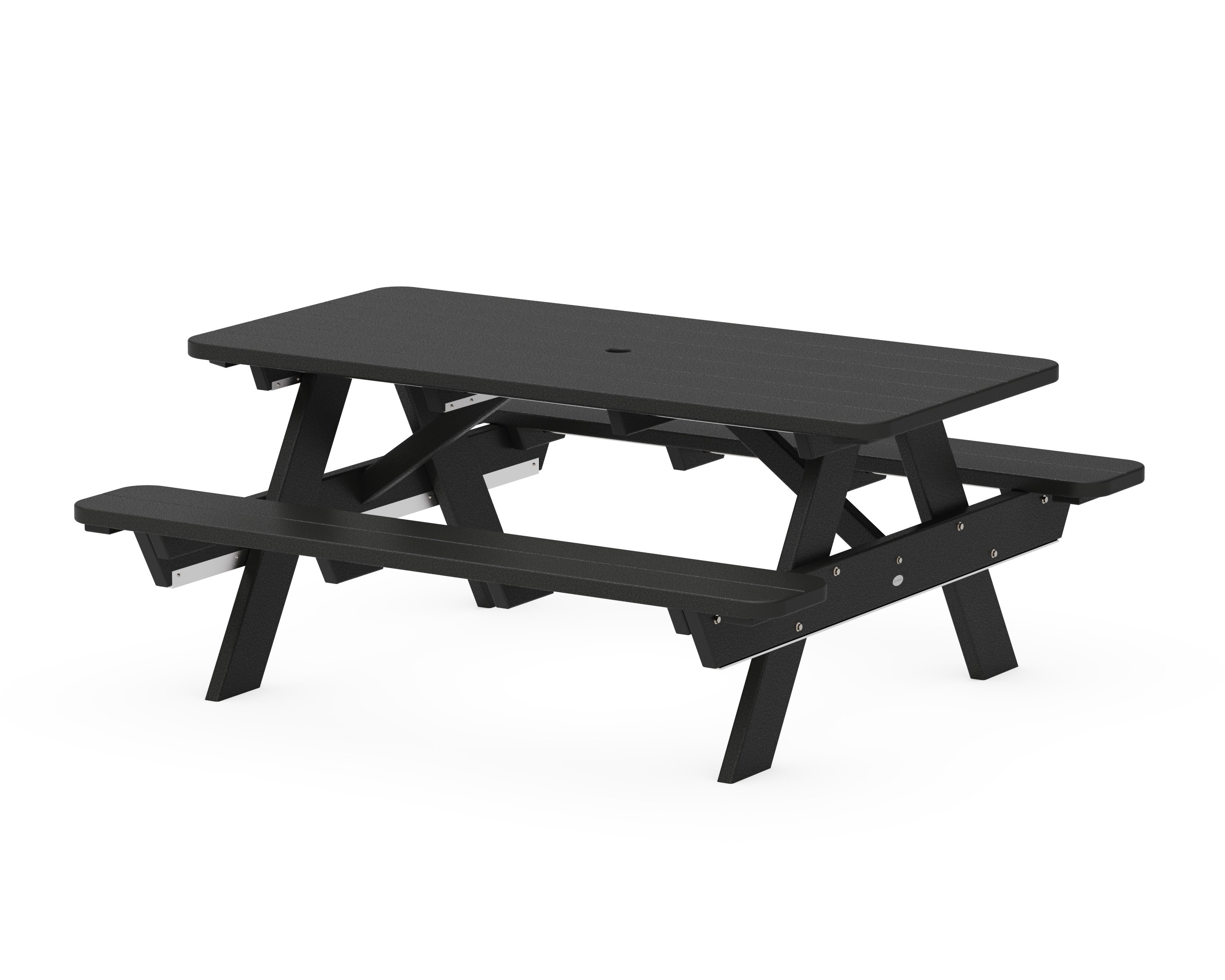 Park 72" Picnic Table in Black