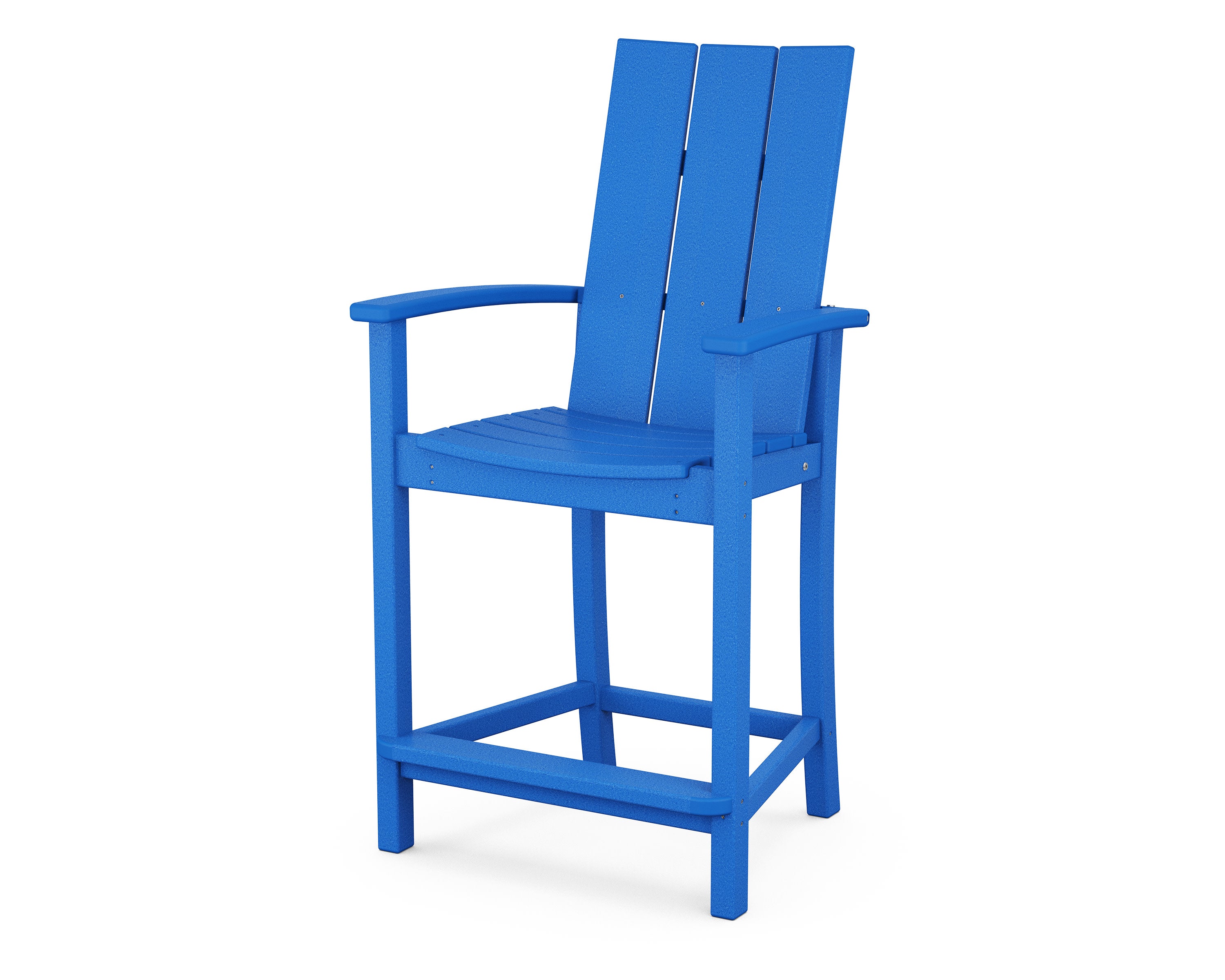 Modern Adirondack Counter Chair in Pacific Blue
