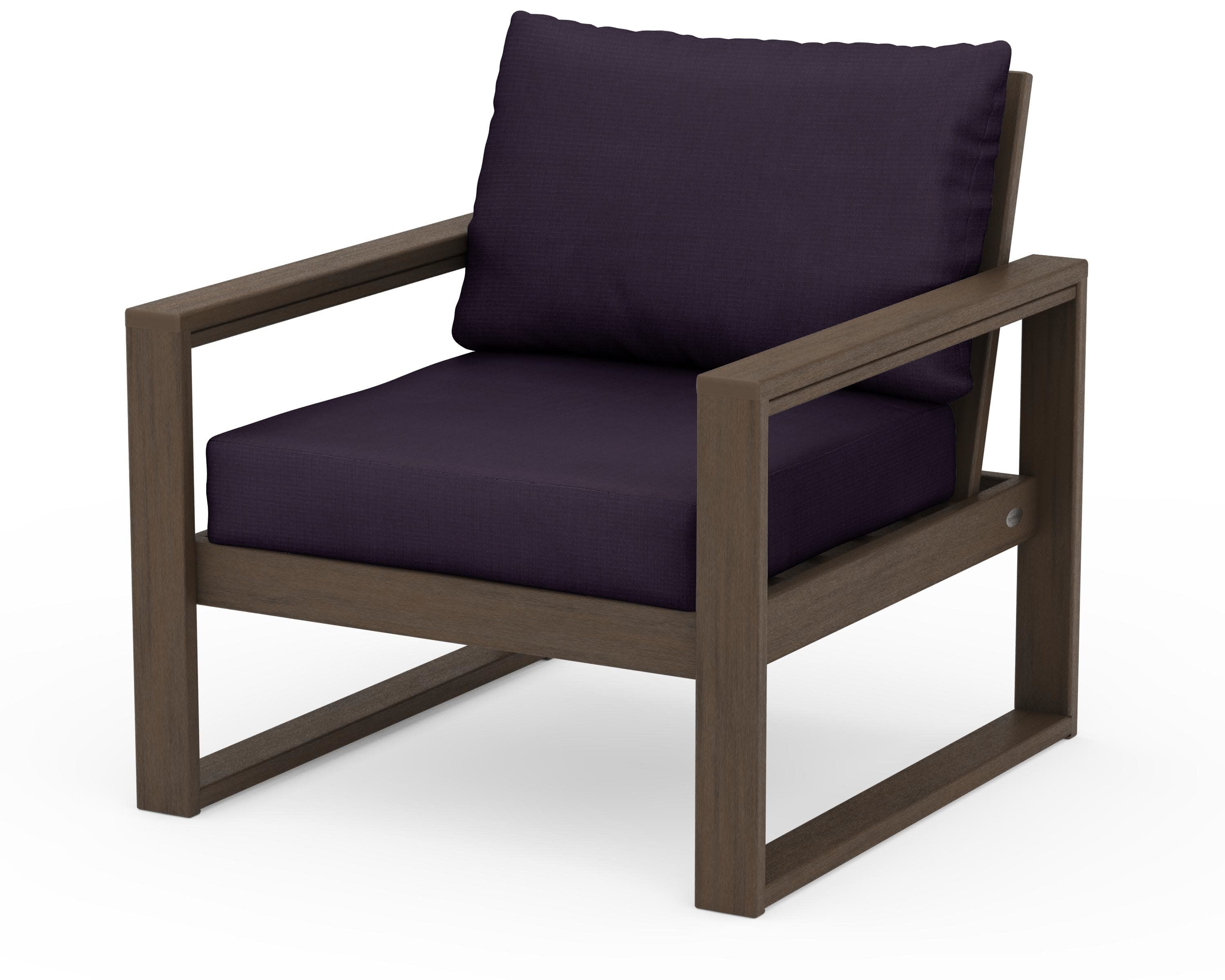 EDGE Club Chair in Kona / Navy Linen