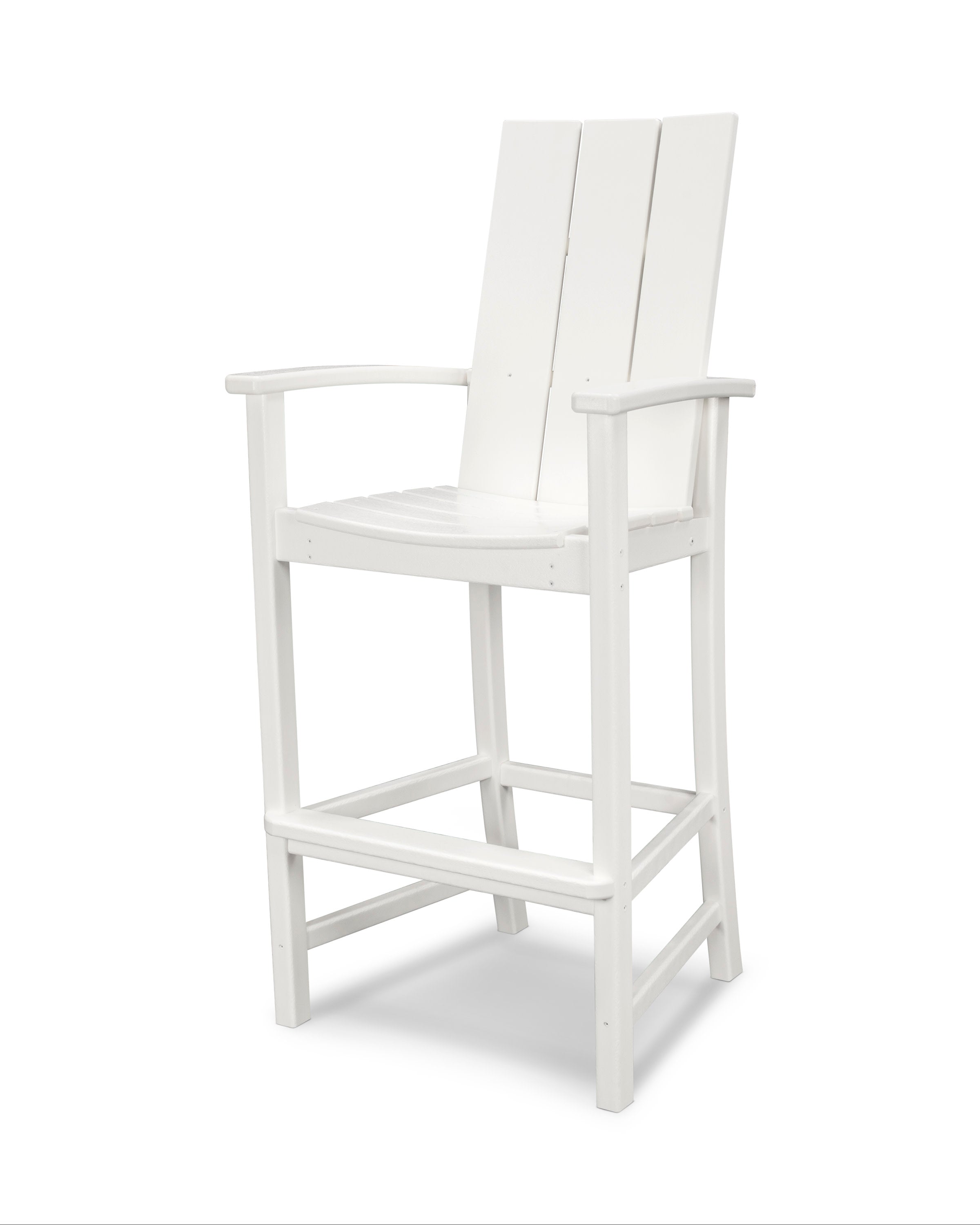 Modern Adirondack Bar Chair in White