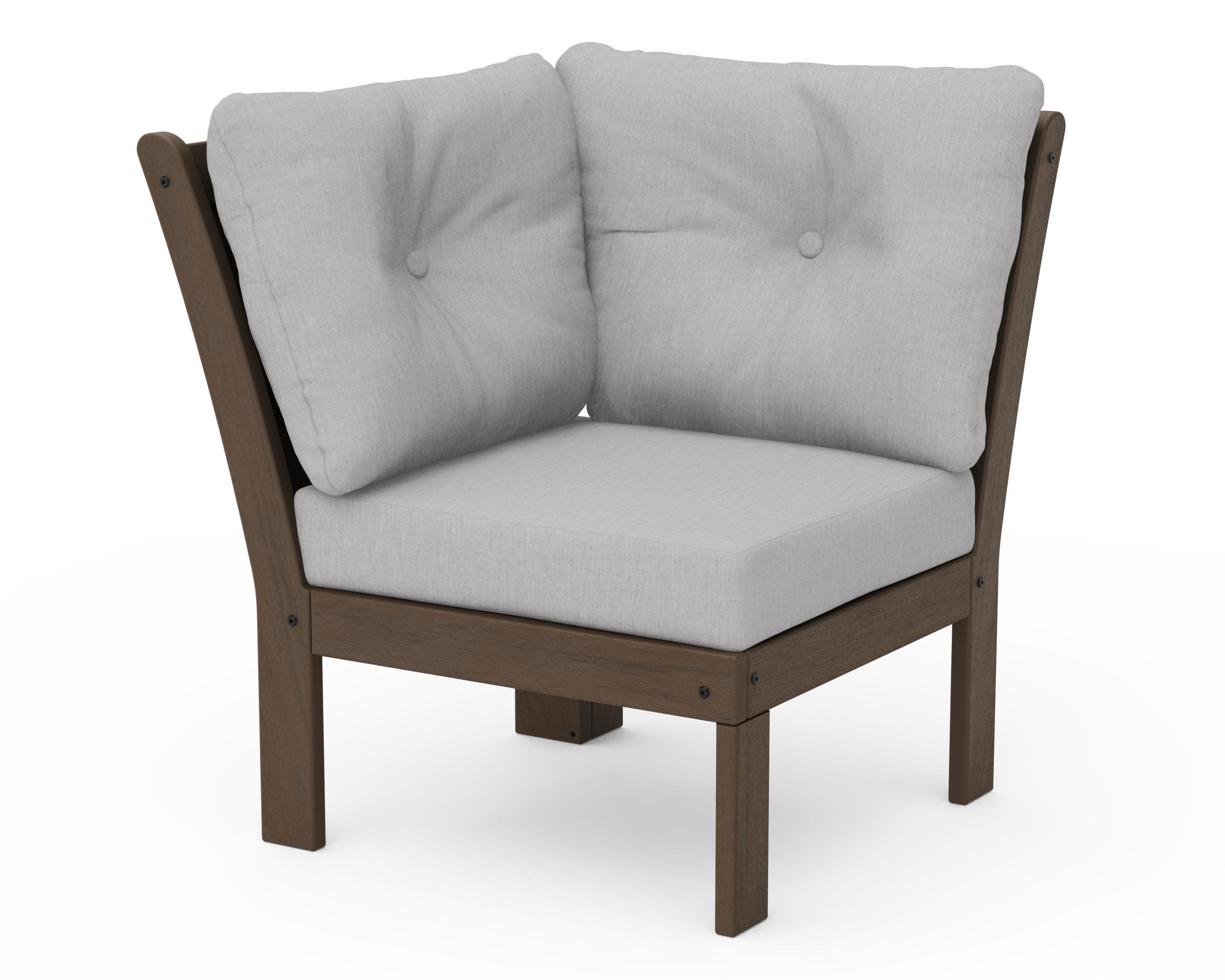 Vineyard Modular Corner Chair in Kona / Granite