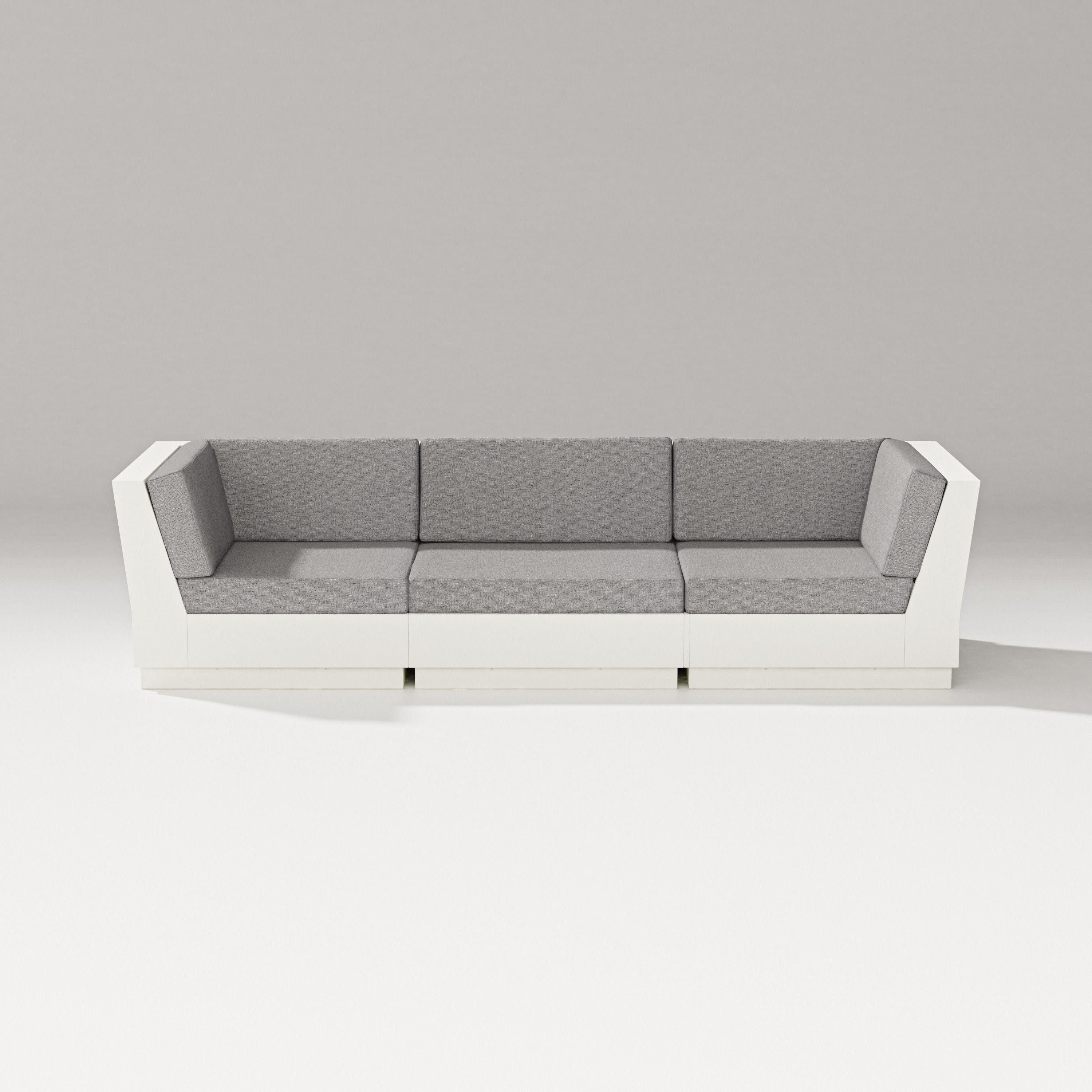 Elevate Sofa Sectional in Vintage White / Grey Mist