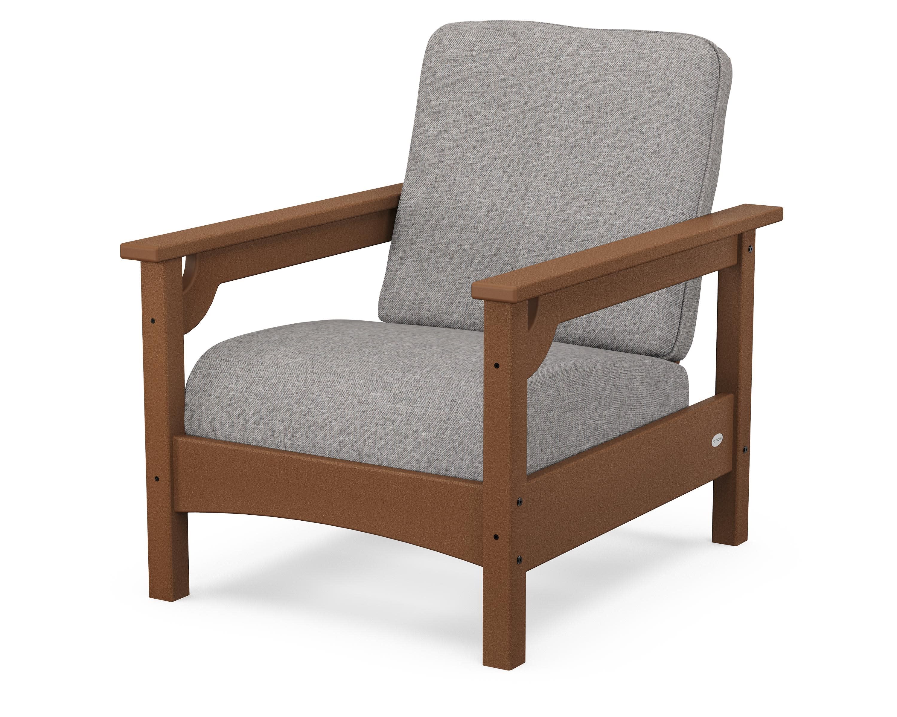 Club Chair in Teak / Grey Mist