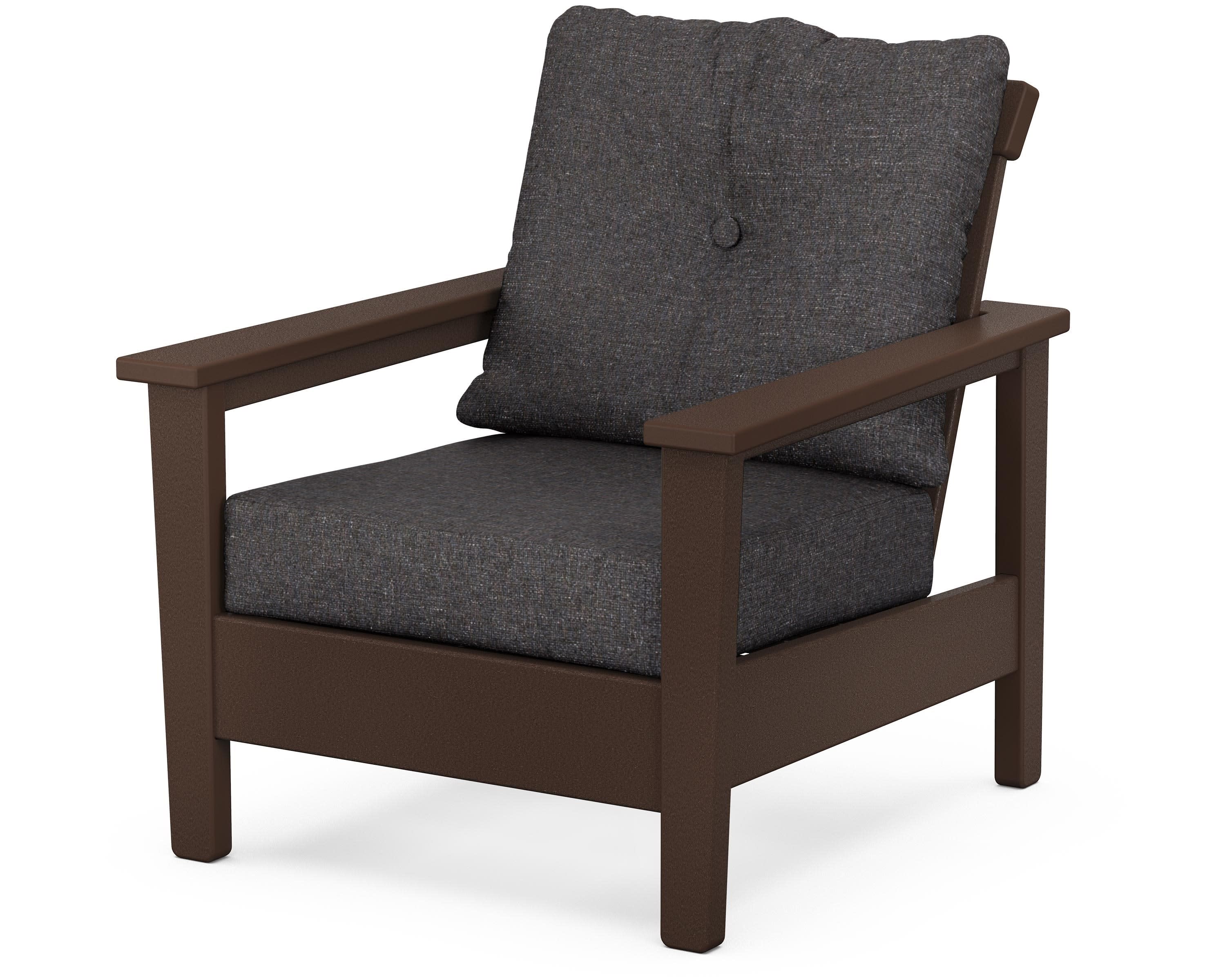 Prescott Deep Seating Chair in Mahogany / Ash Charcoal