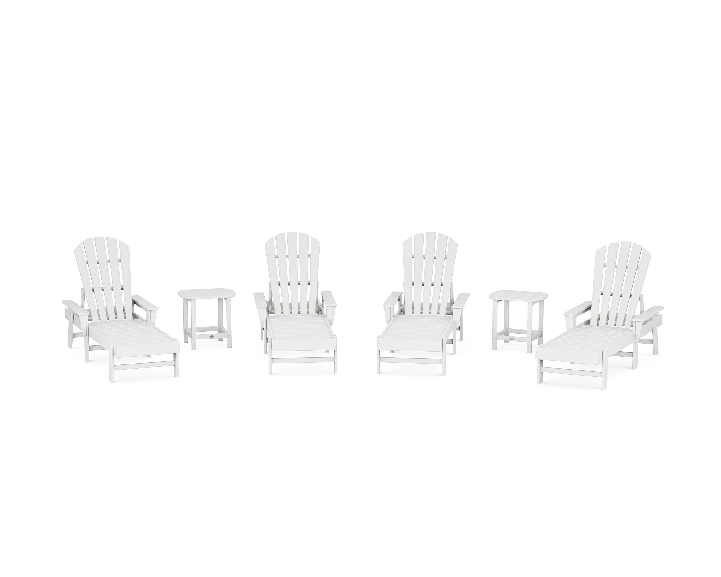 South Beach Chaise 6-Piece Set in White