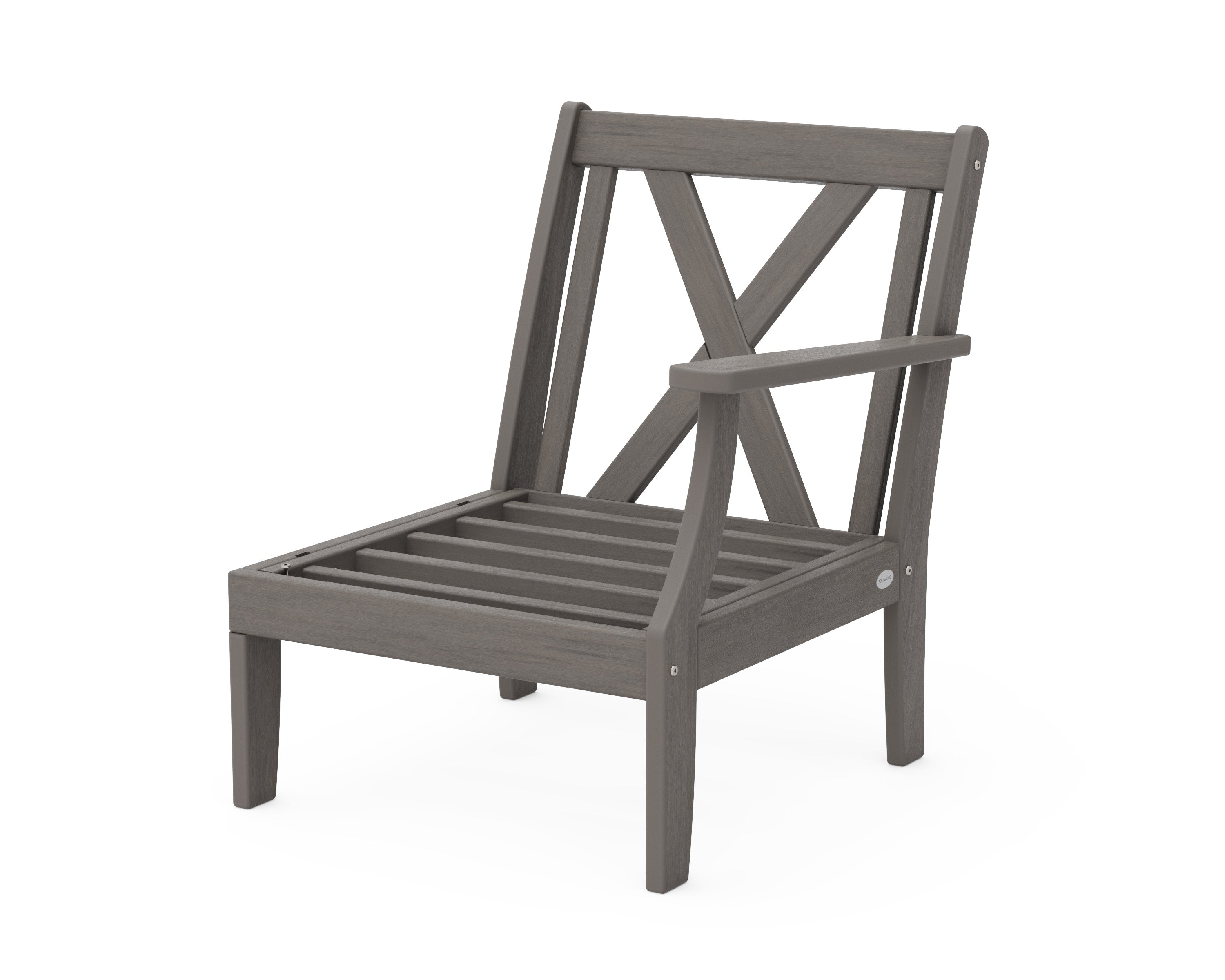 Braxton Modular Right Arm Chair Frame in Driftwood