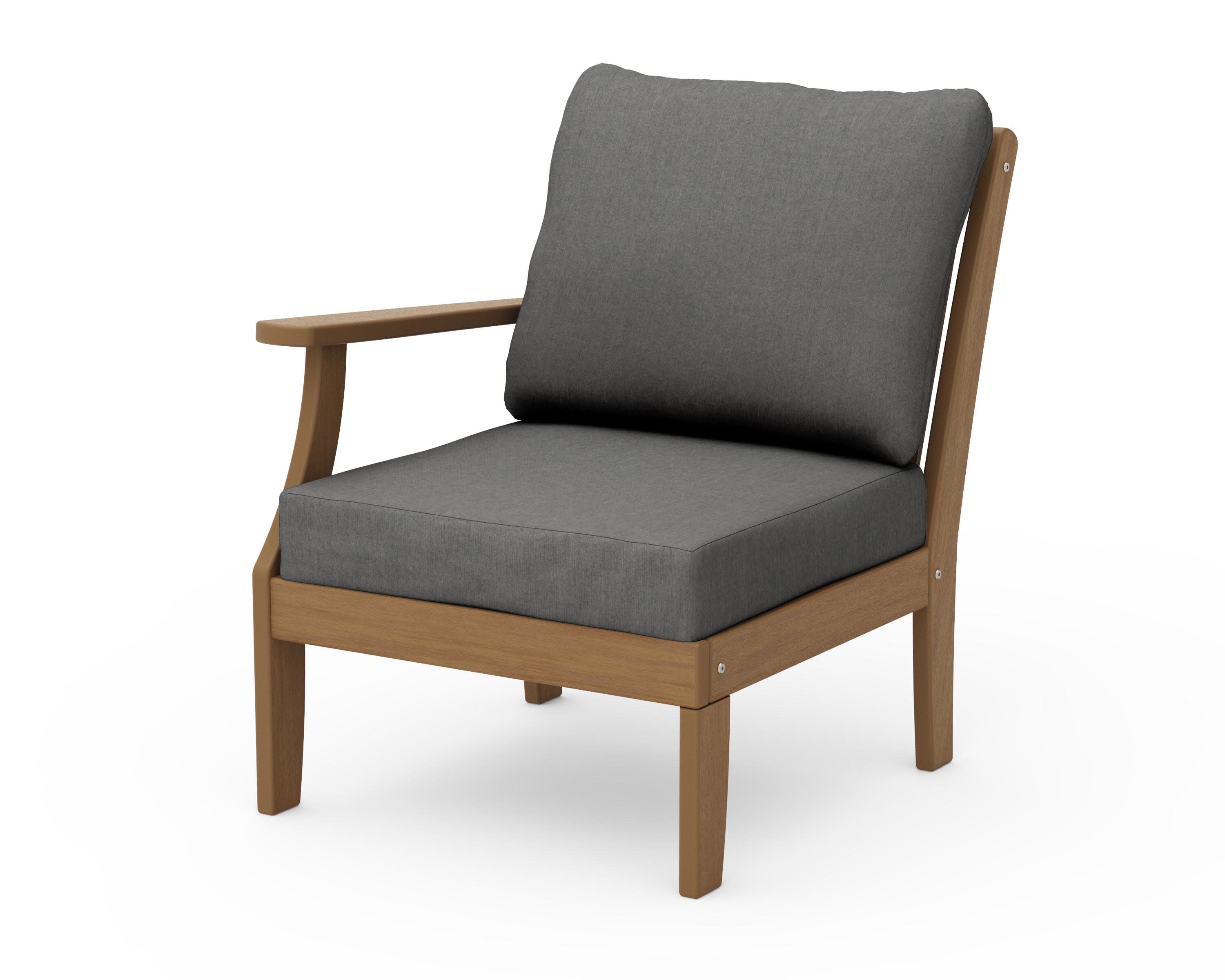 Braxton Modular Left Arm Chair in Natural / Spectrum Carbon