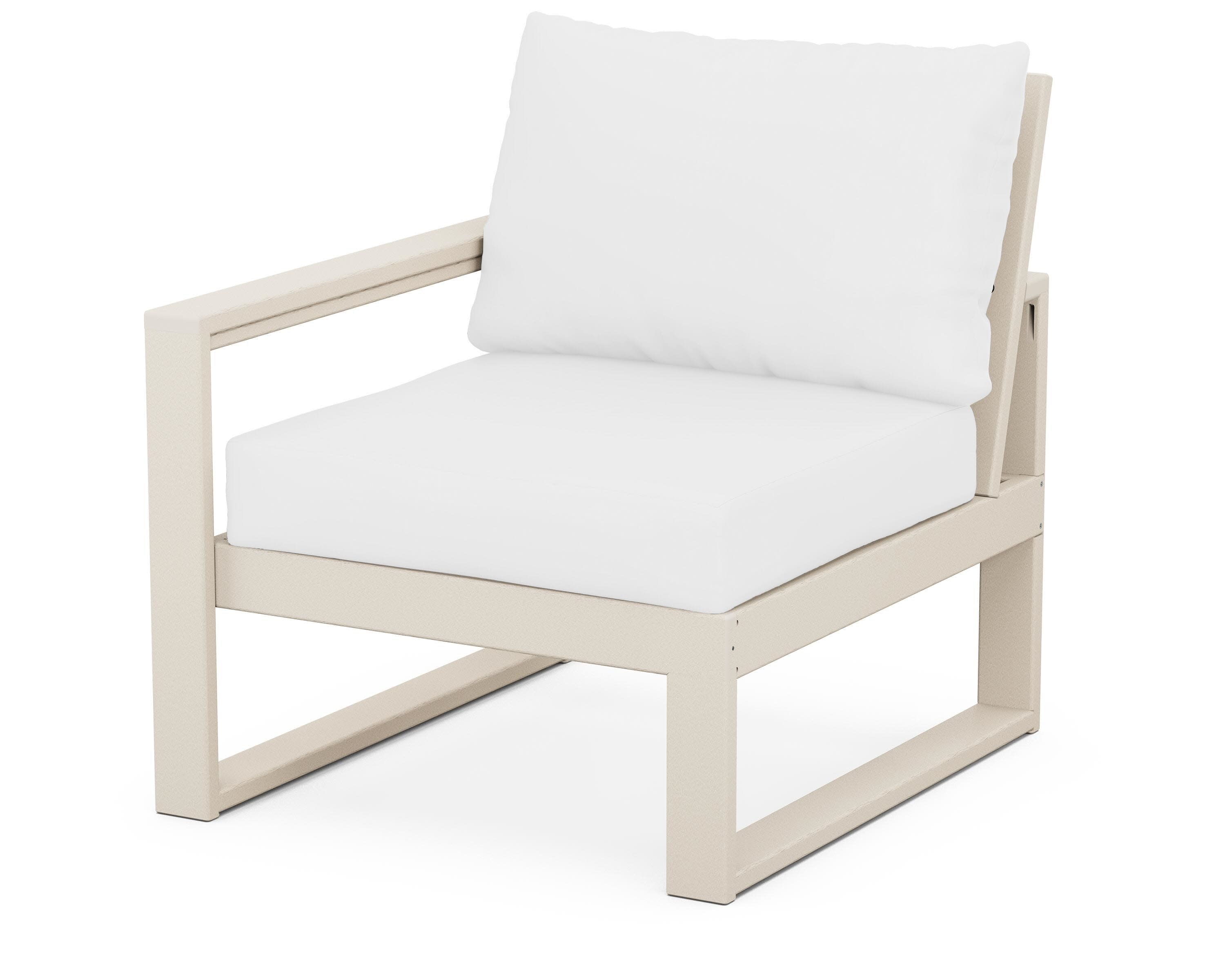 EDGE Modular Left Arm Chair in Sand / Natural