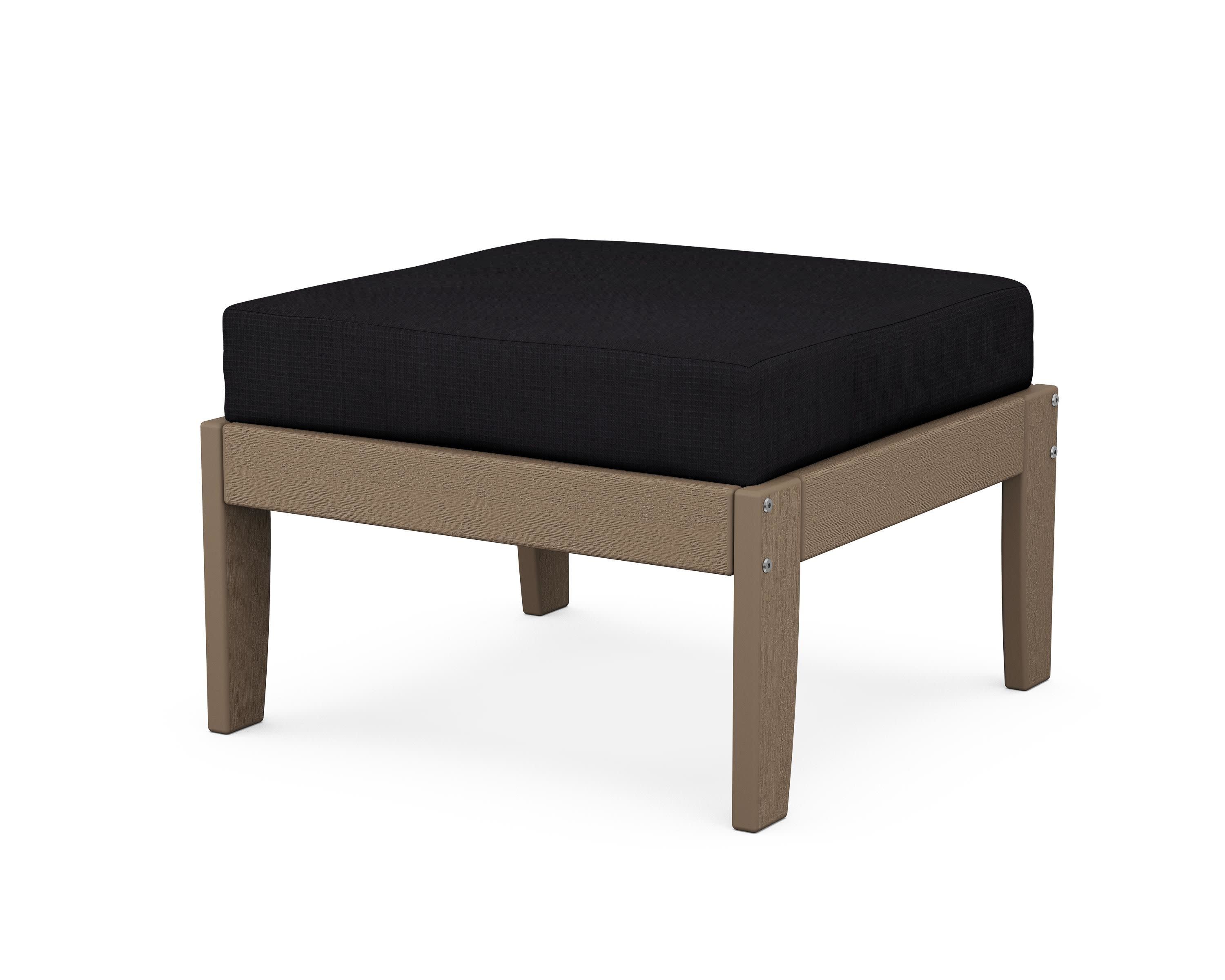 Modular Ottoman - Classic in Vintage Sahara / Midnight Linen