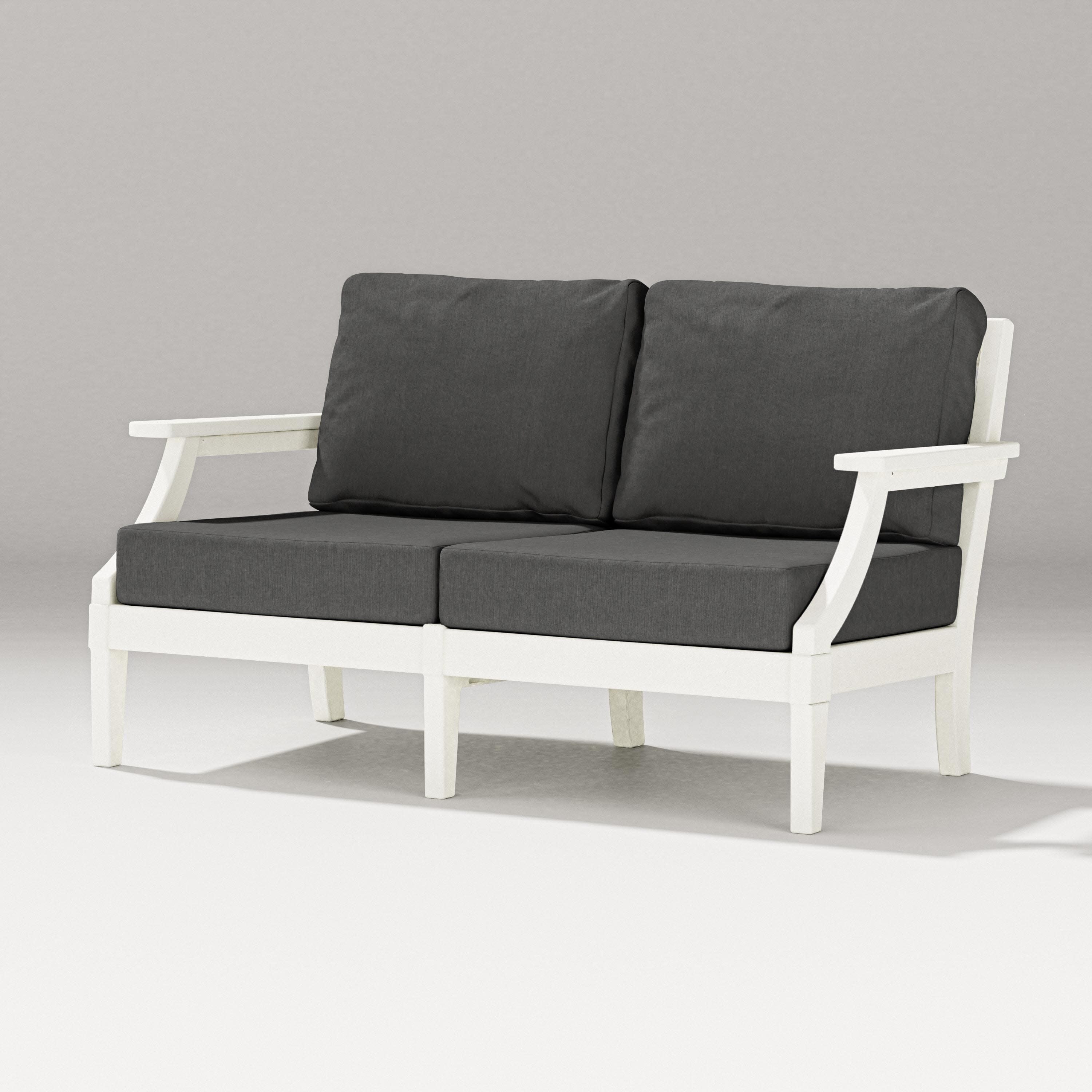 Estate Loveseat in Vintage White / Spectrum Carbon