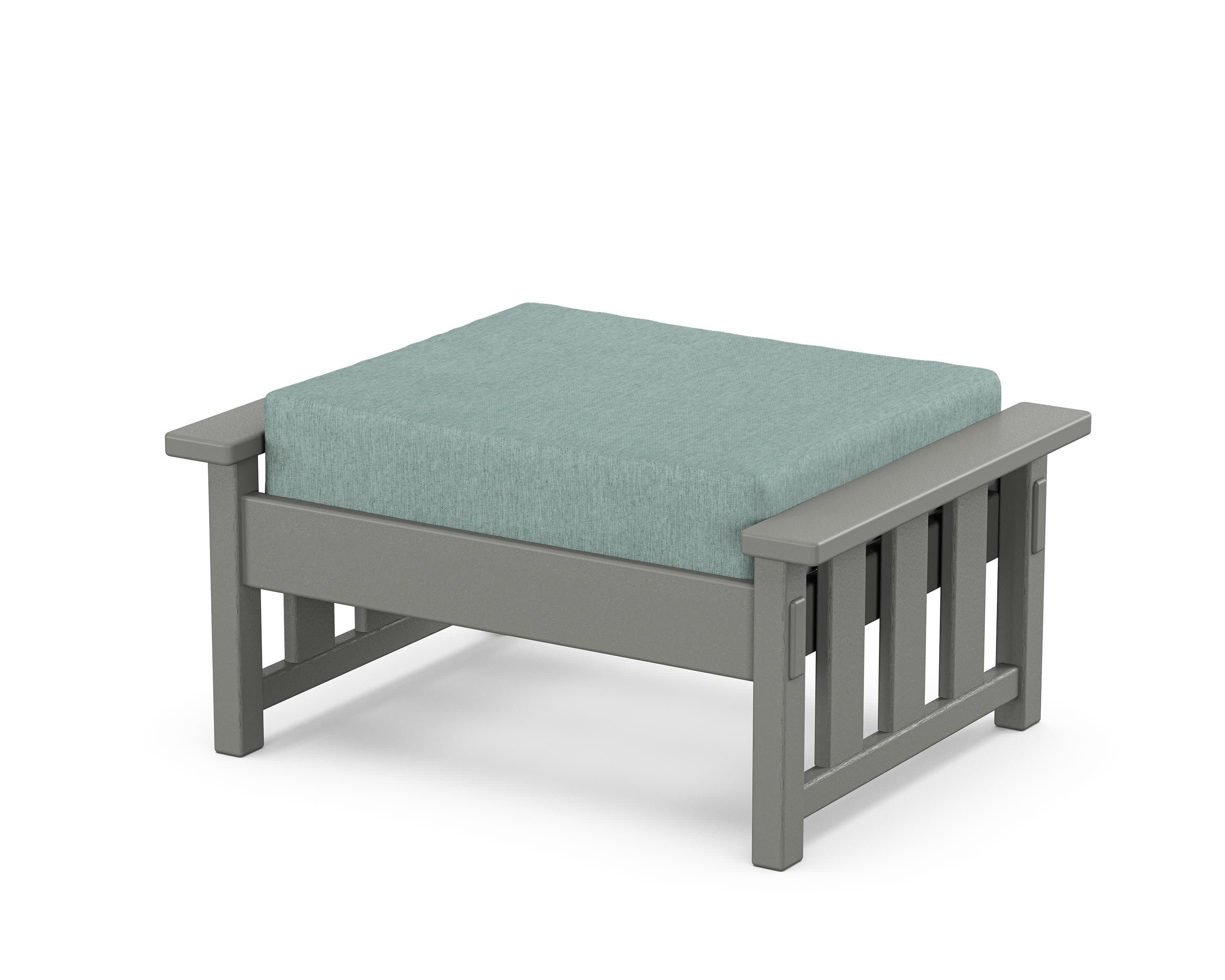 Acadia Deep Seating Ottoman in Slate Grey / Glacier Spa