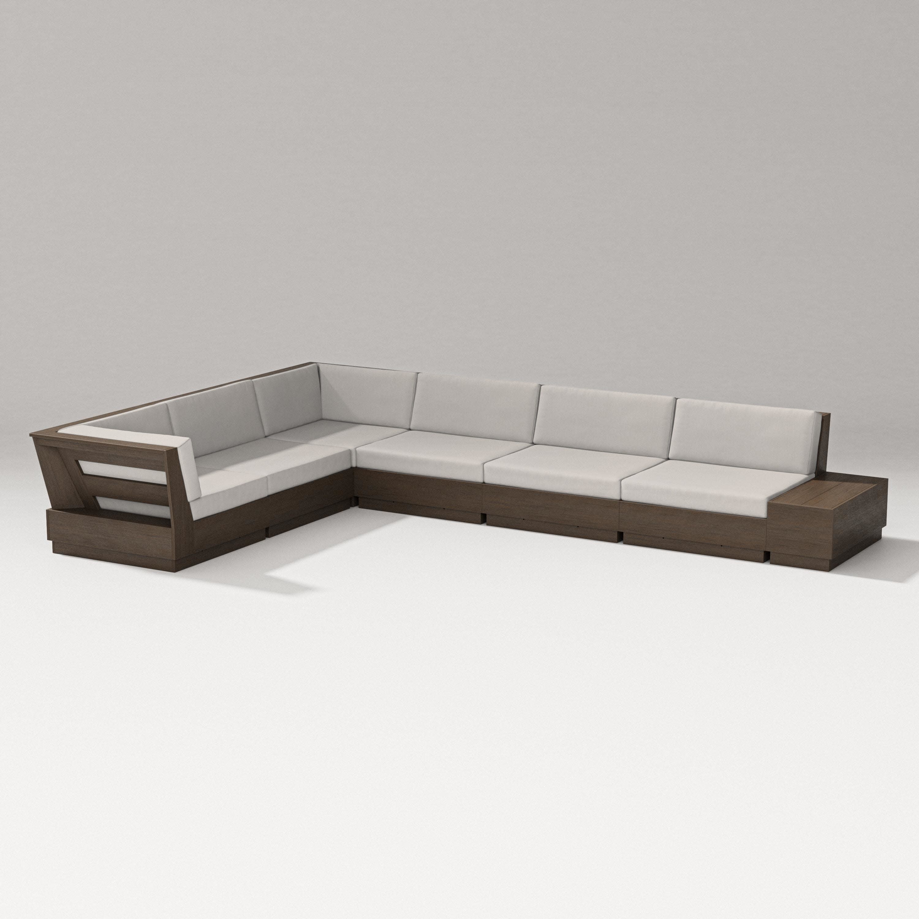 Elevate 7-Piece Corner Sectional in Kona / Cast Ash