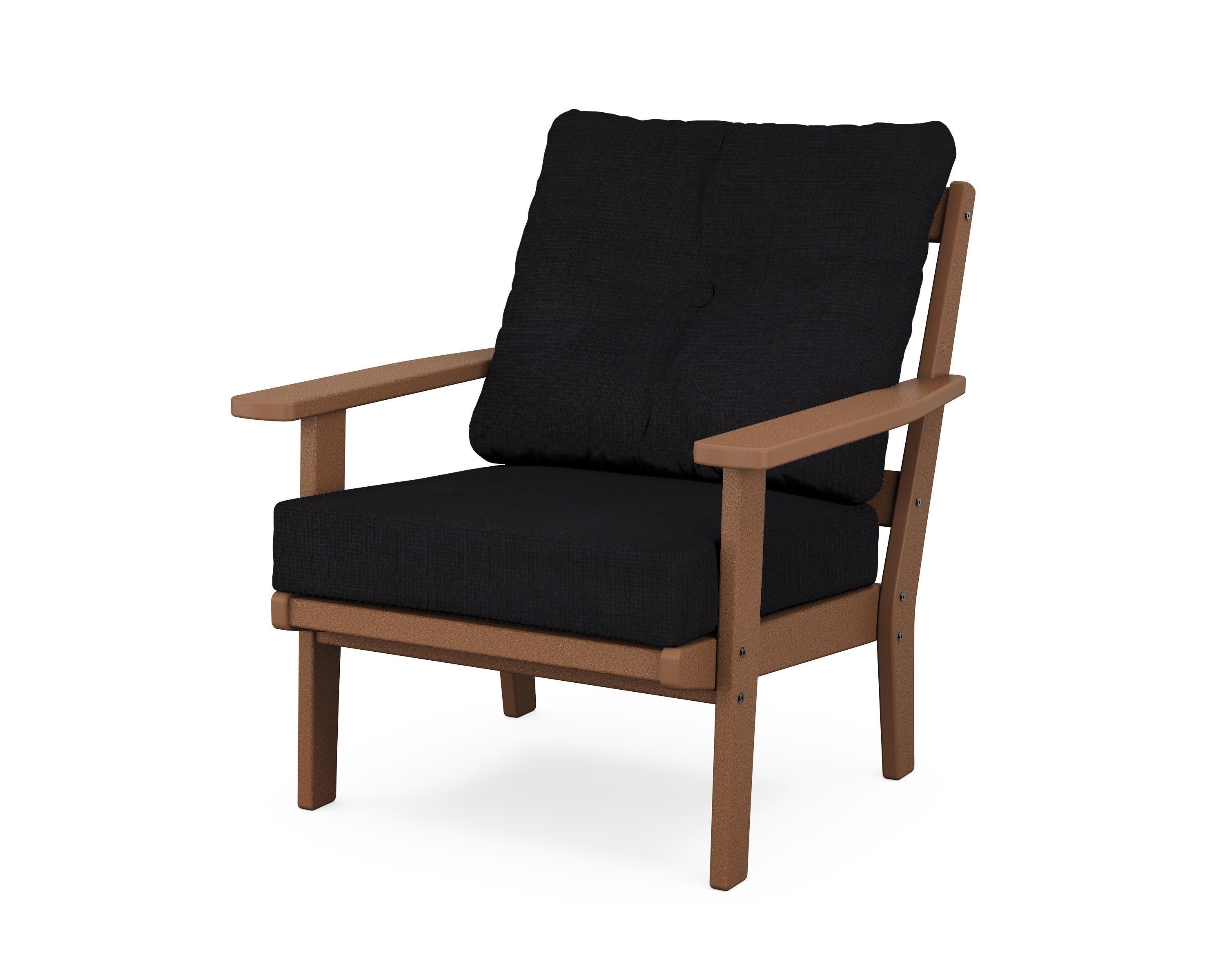 Oxford Deep Seating Chair in Teak / Midnight Linen