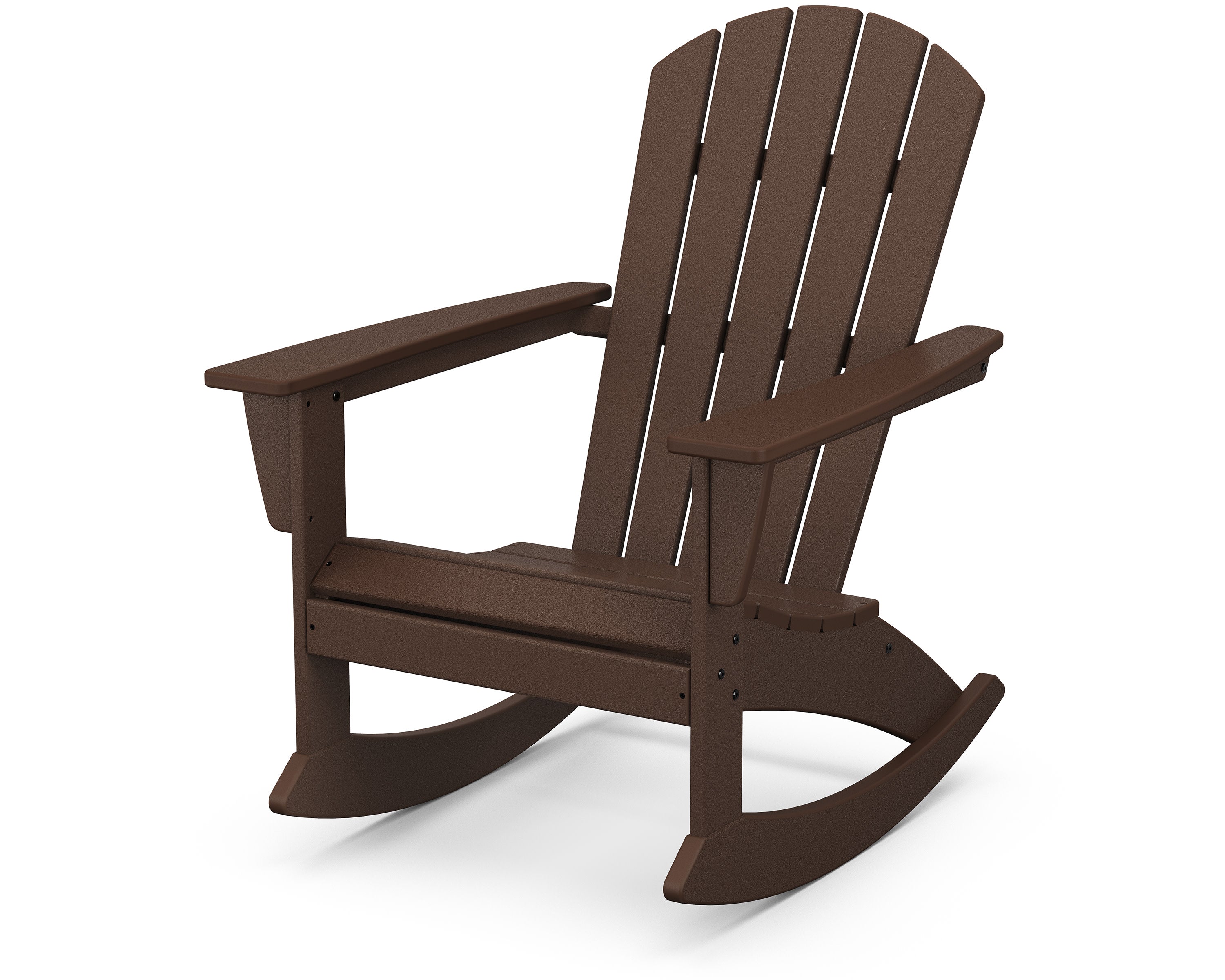 Nautical Adirondack Rocking Chair in Mahogany