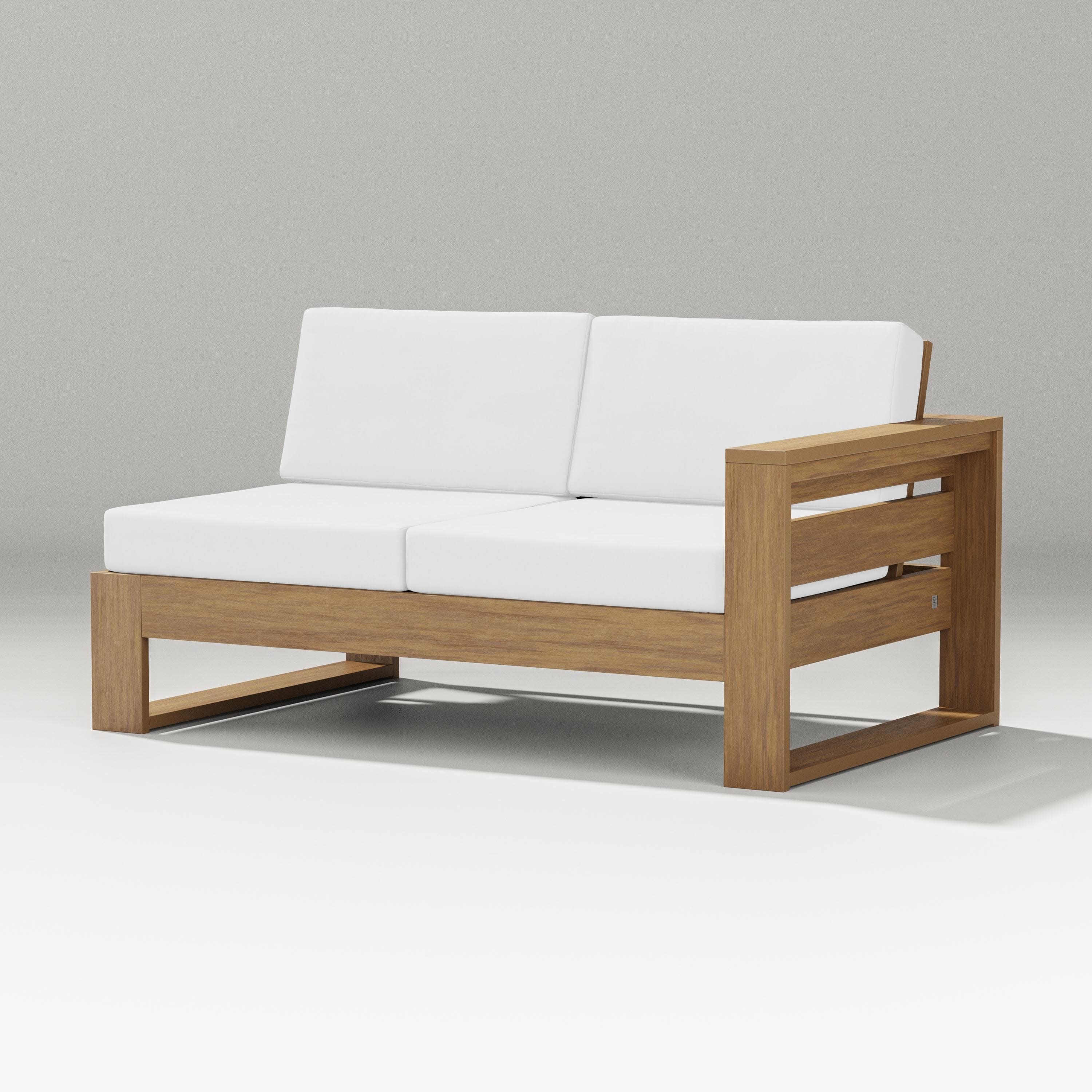 Latitude Modular Right Arm Loveseat in Natural / Natural