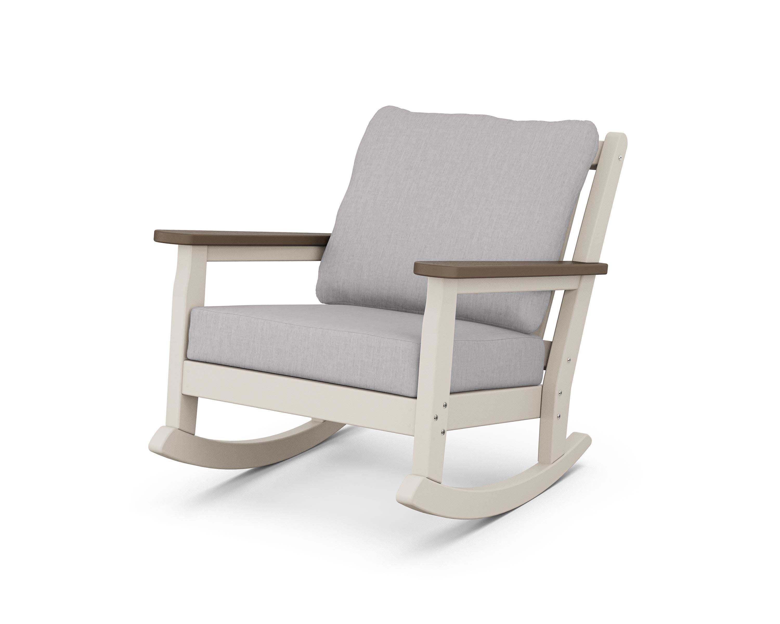 Chippendale Deep Seating Rocking Chair in Sand / Kona / Granite