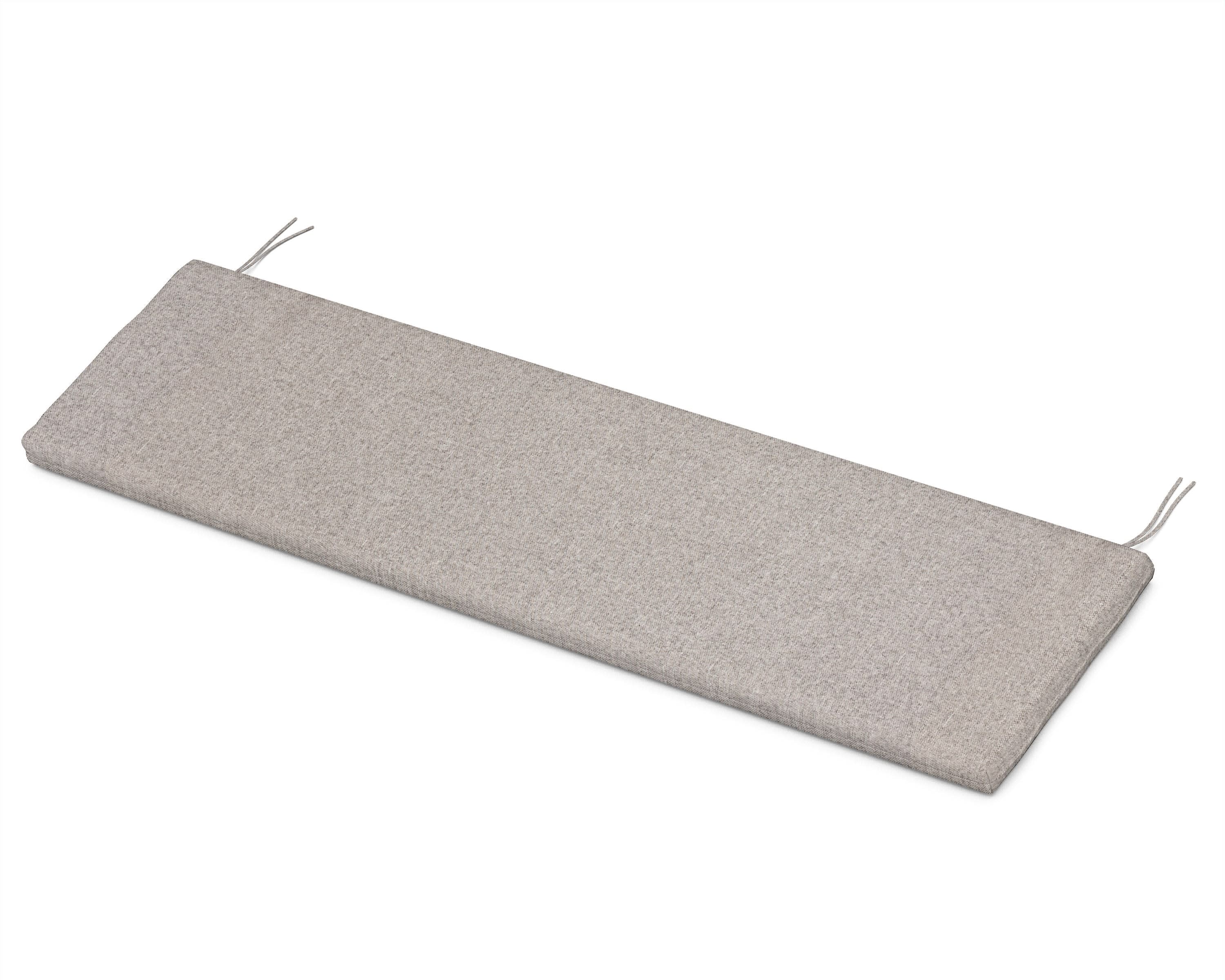 Ateeva Luxe 53" x 14" Outdoor Bench and Swing Cushion by POLYWOOD in Weathered Tweed