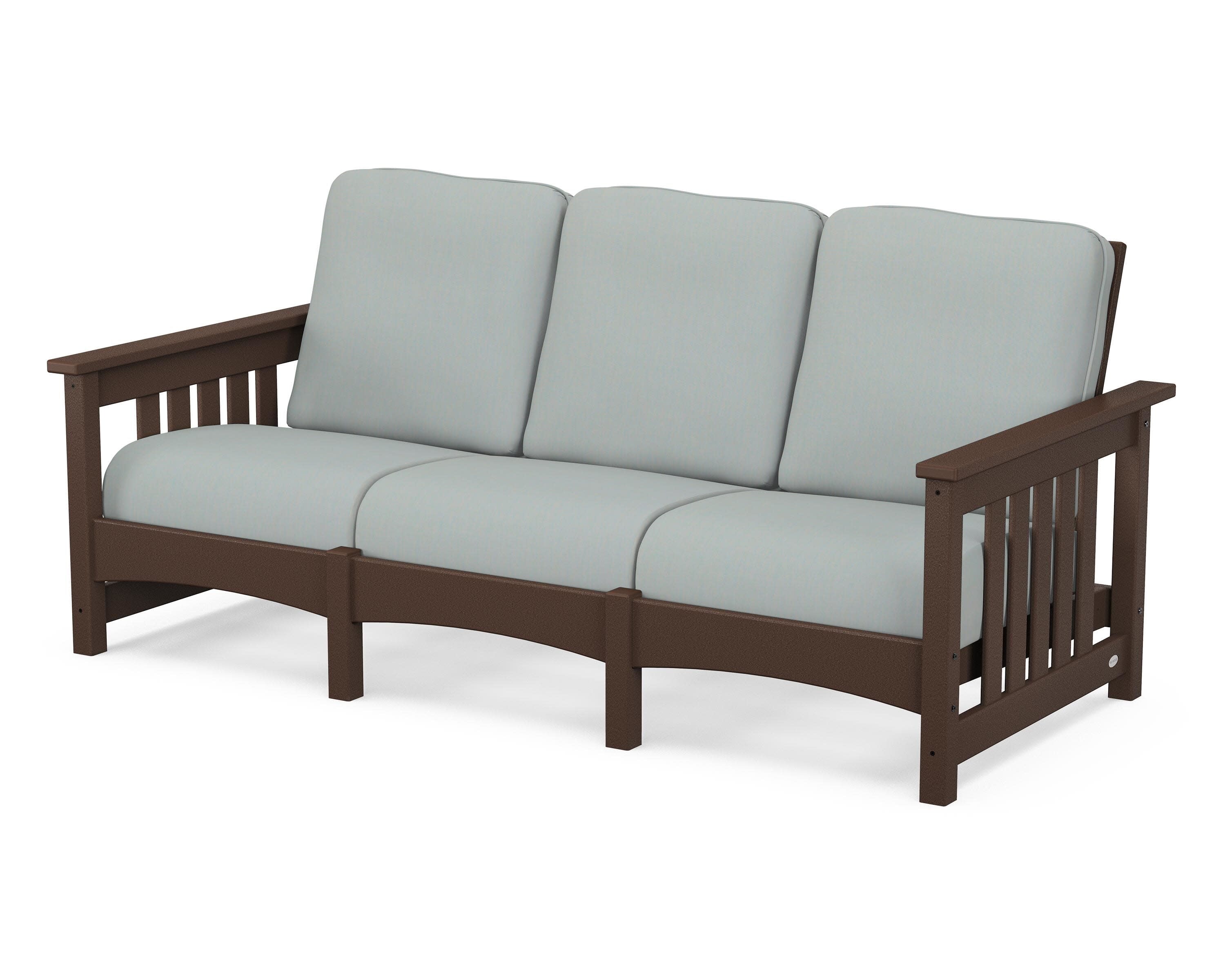 Club Mission Sofa in Mahogany / Spa