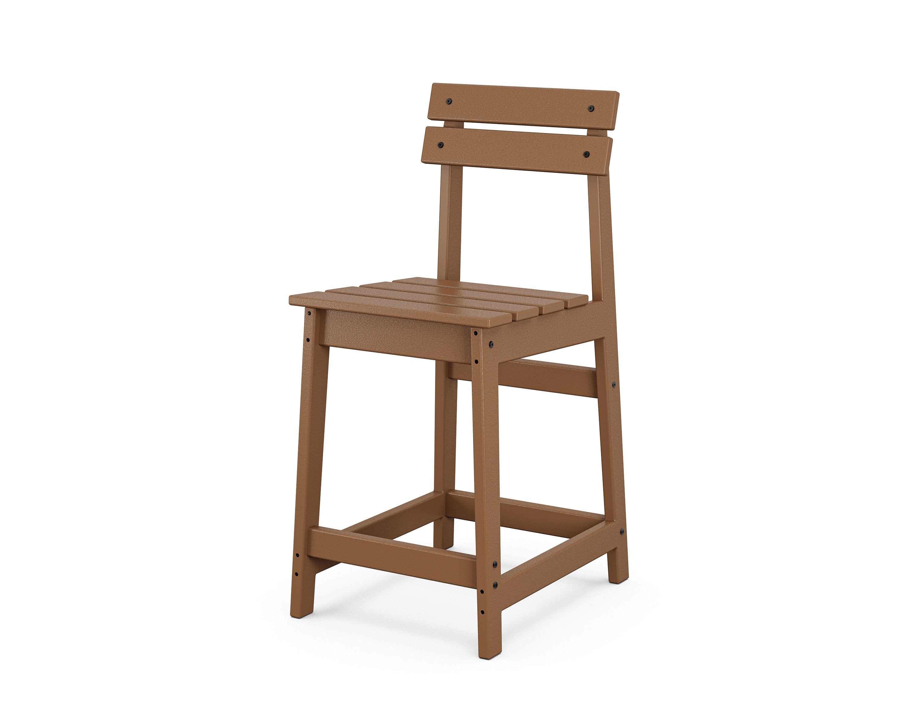 Modern Studio Plaza Counter Chair in Teak