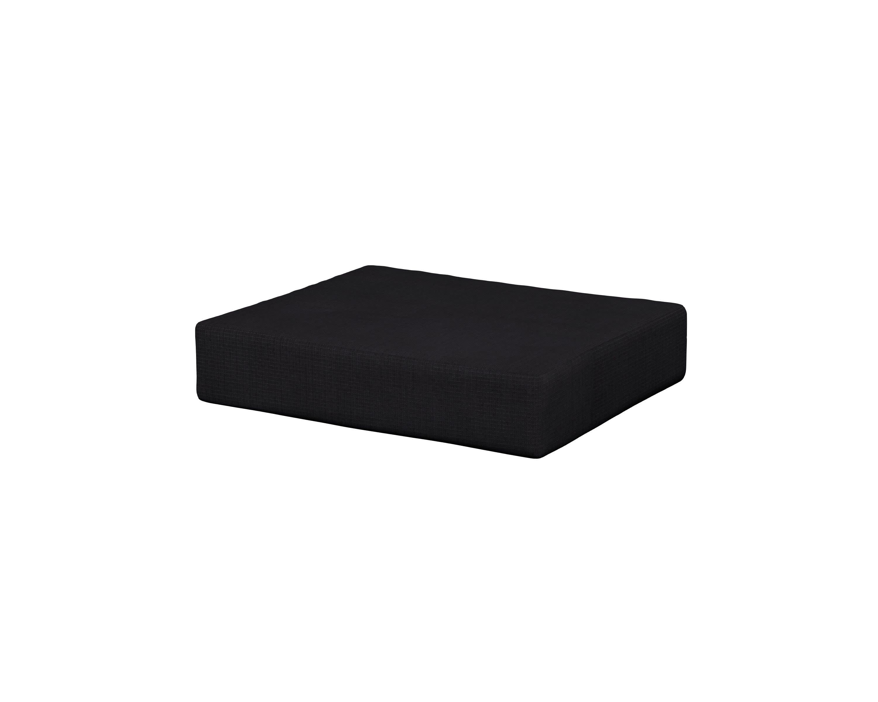 Acadia Ottoman Cushion in Midnight Linen