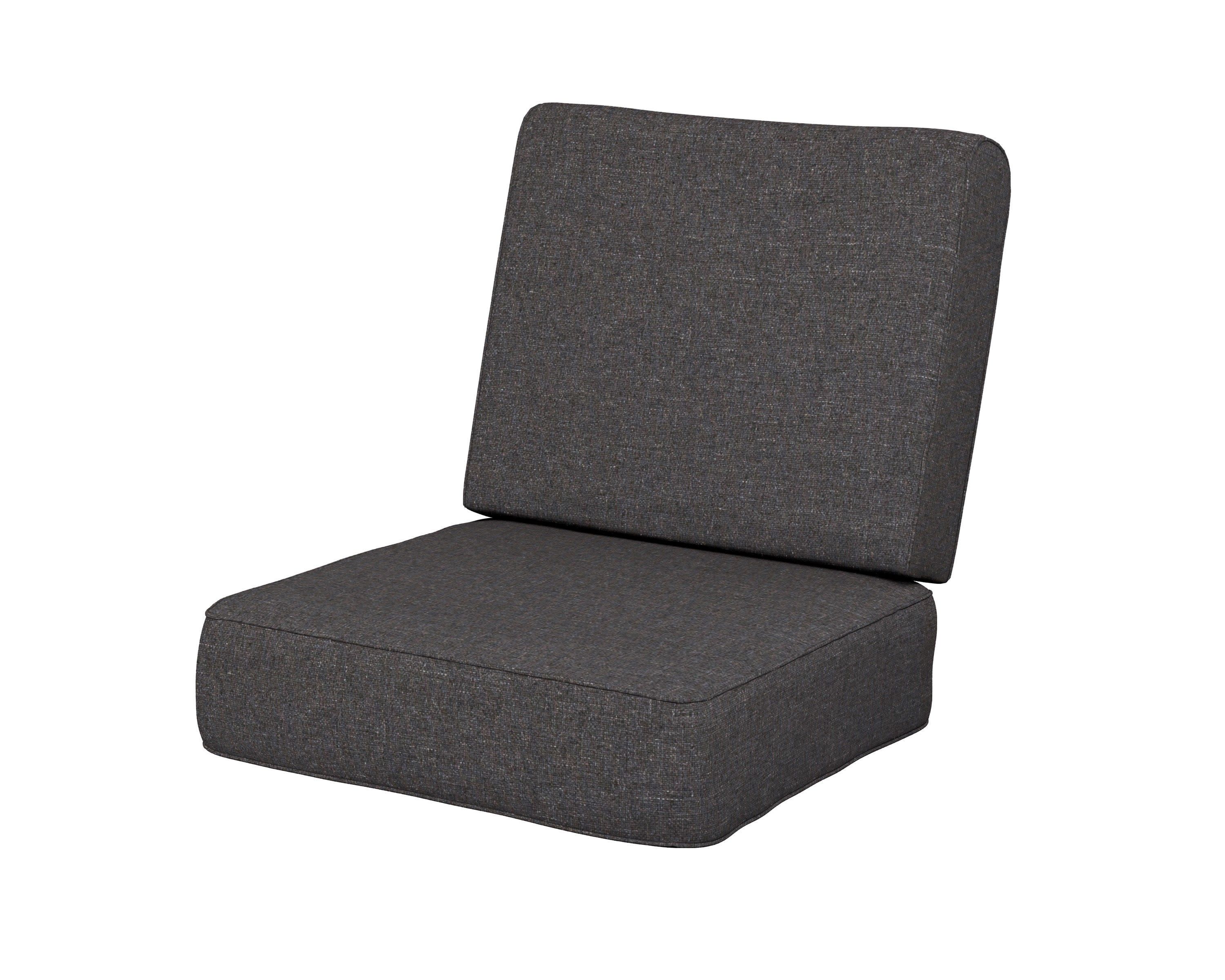 Ateeva Harbour Seat and Back Cushion in Ash Charcoal