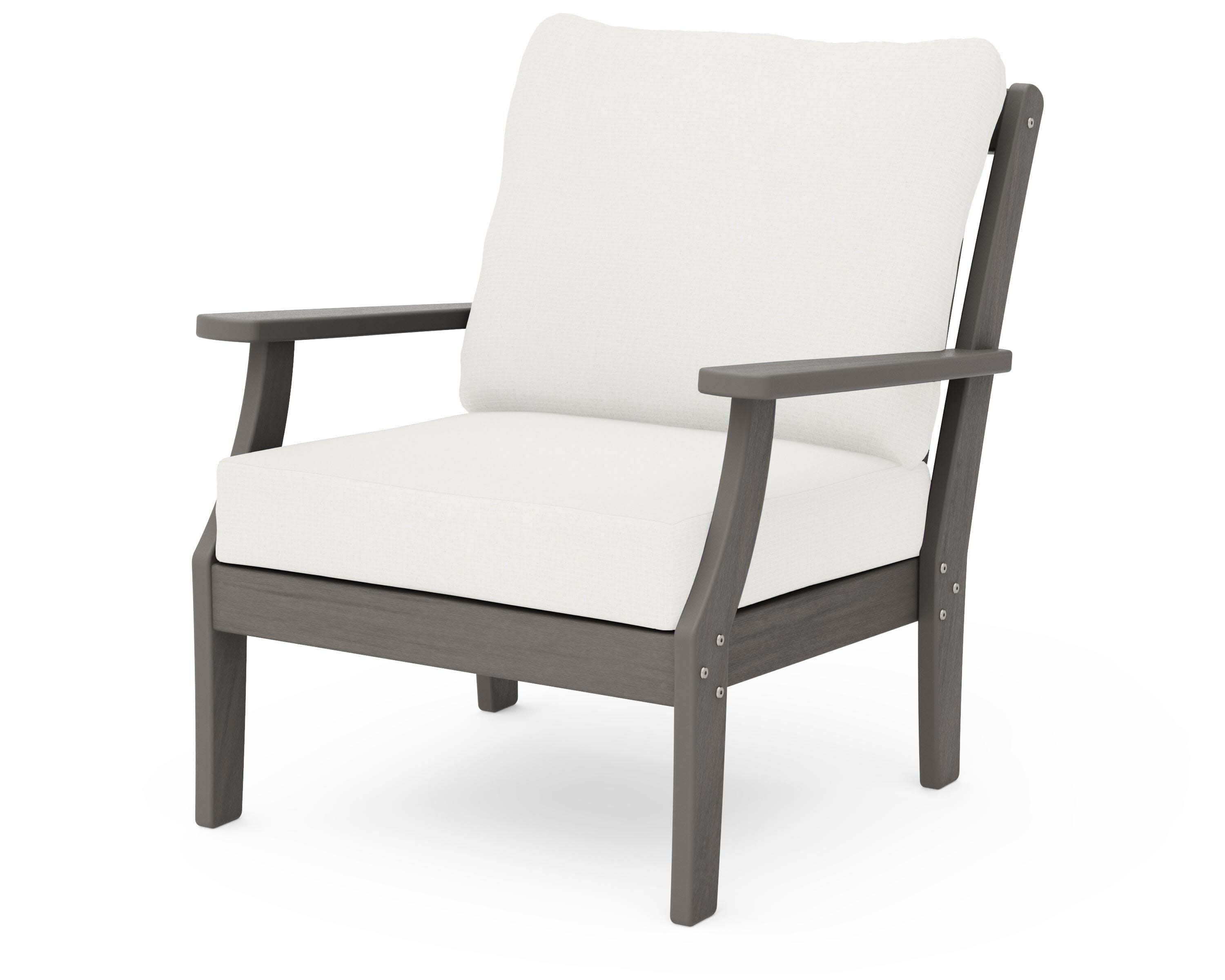Braxton Deep Seating Chair in Driftwood / Natural Linen