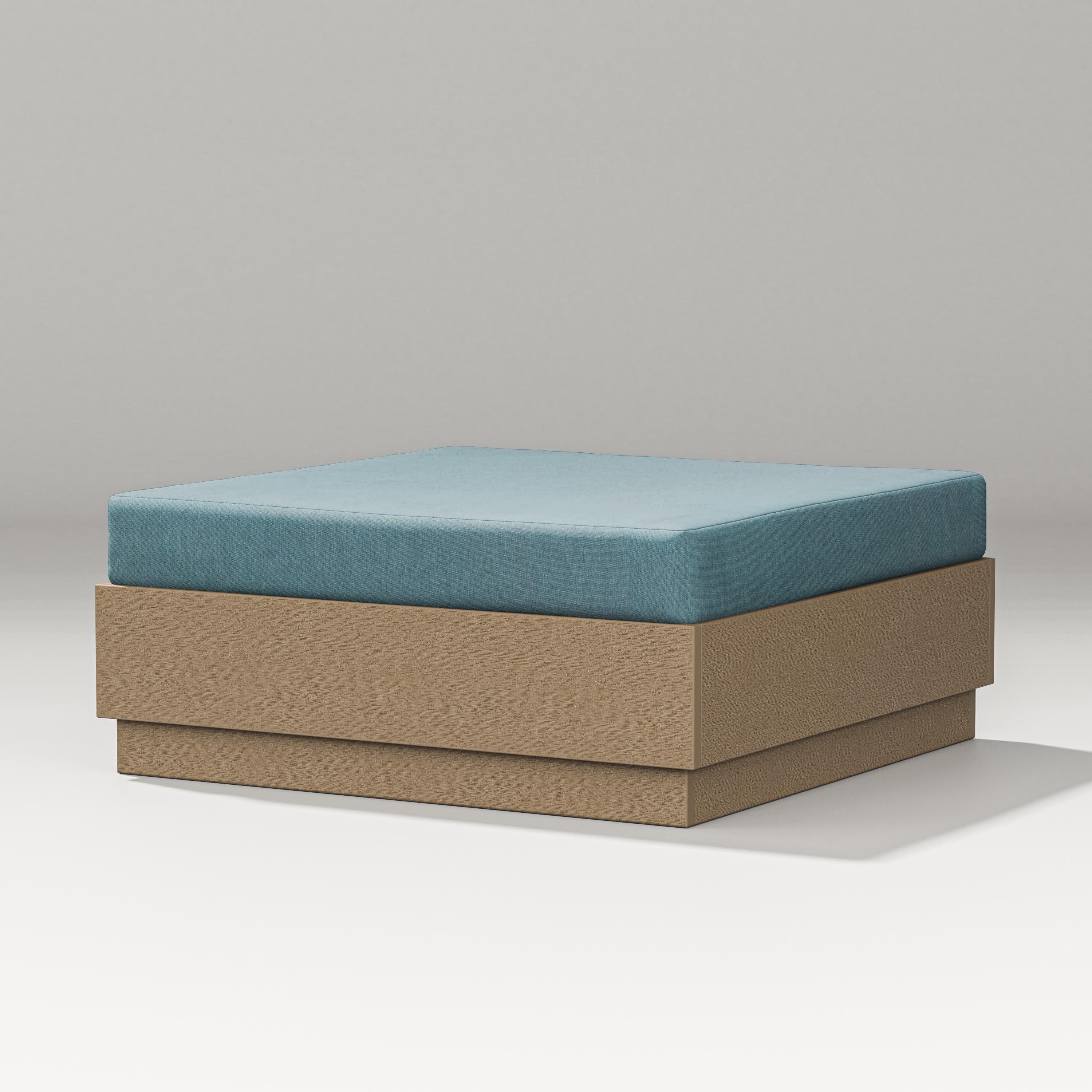 Elevate Lounge Ottoman in Vintage Sahara / Ocean Teal