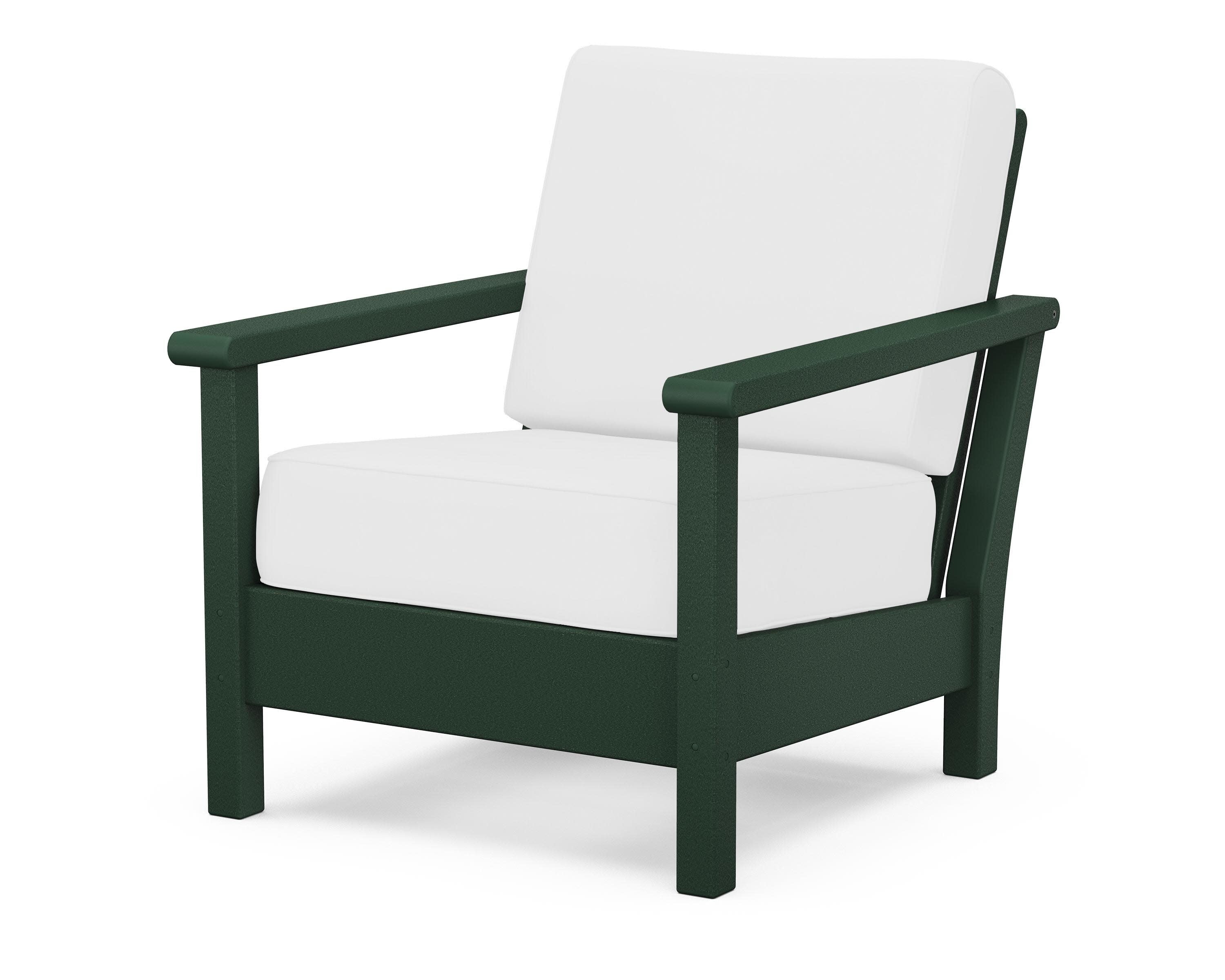 Harbour Deep Seating Chair in Green / Natural