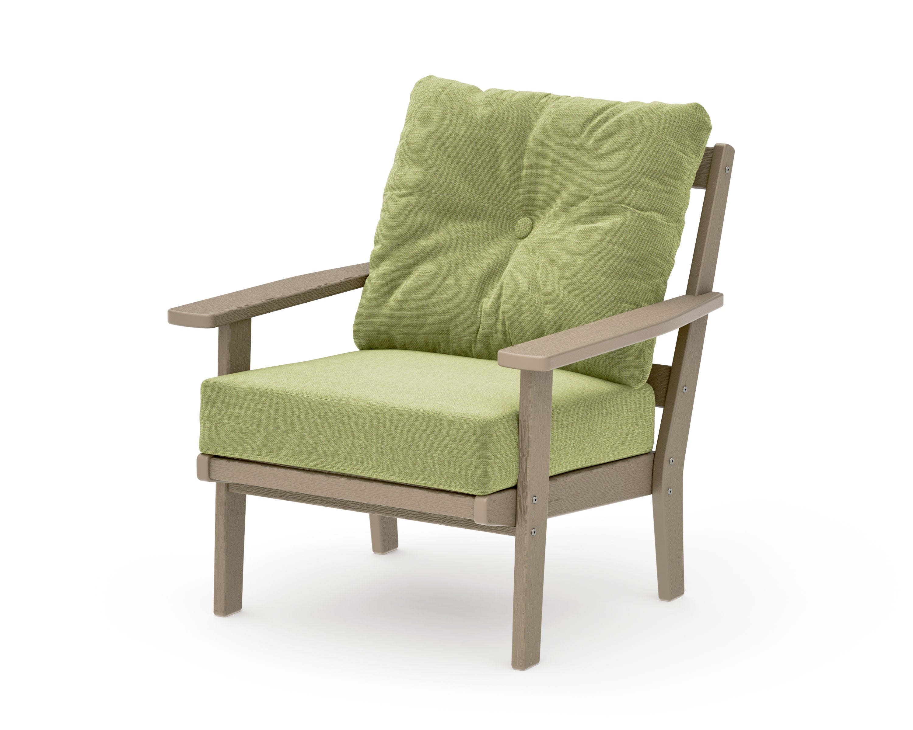 Prairie Deep Seating Chair in Vintage Sahara / Chartreuse Boucle