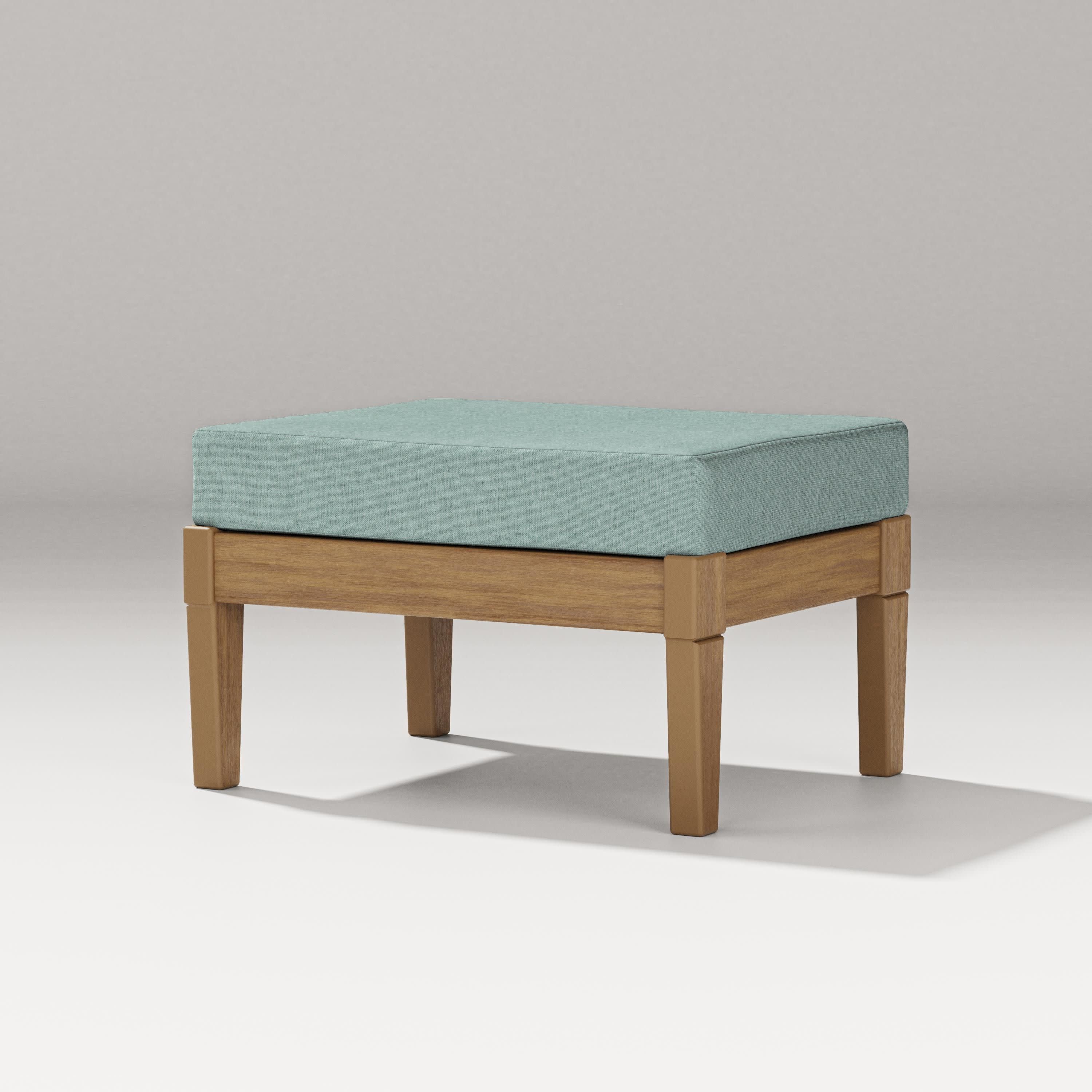 Estate Lounge Ottoman in Natural / Glacier Spa