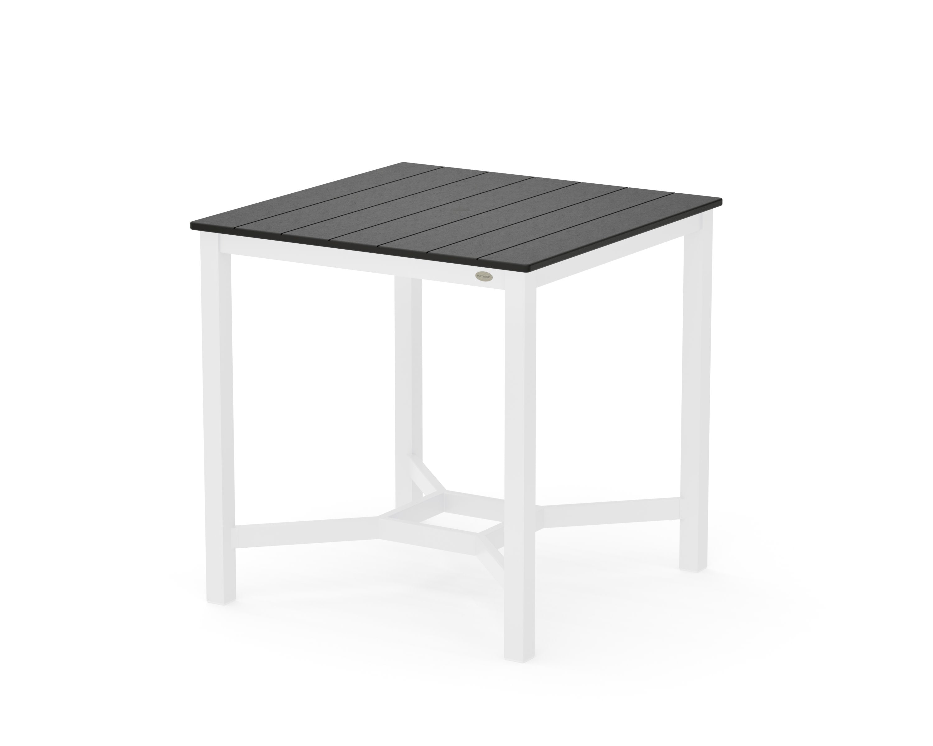 Main Street 36 x 36 Counter Table in White / Black