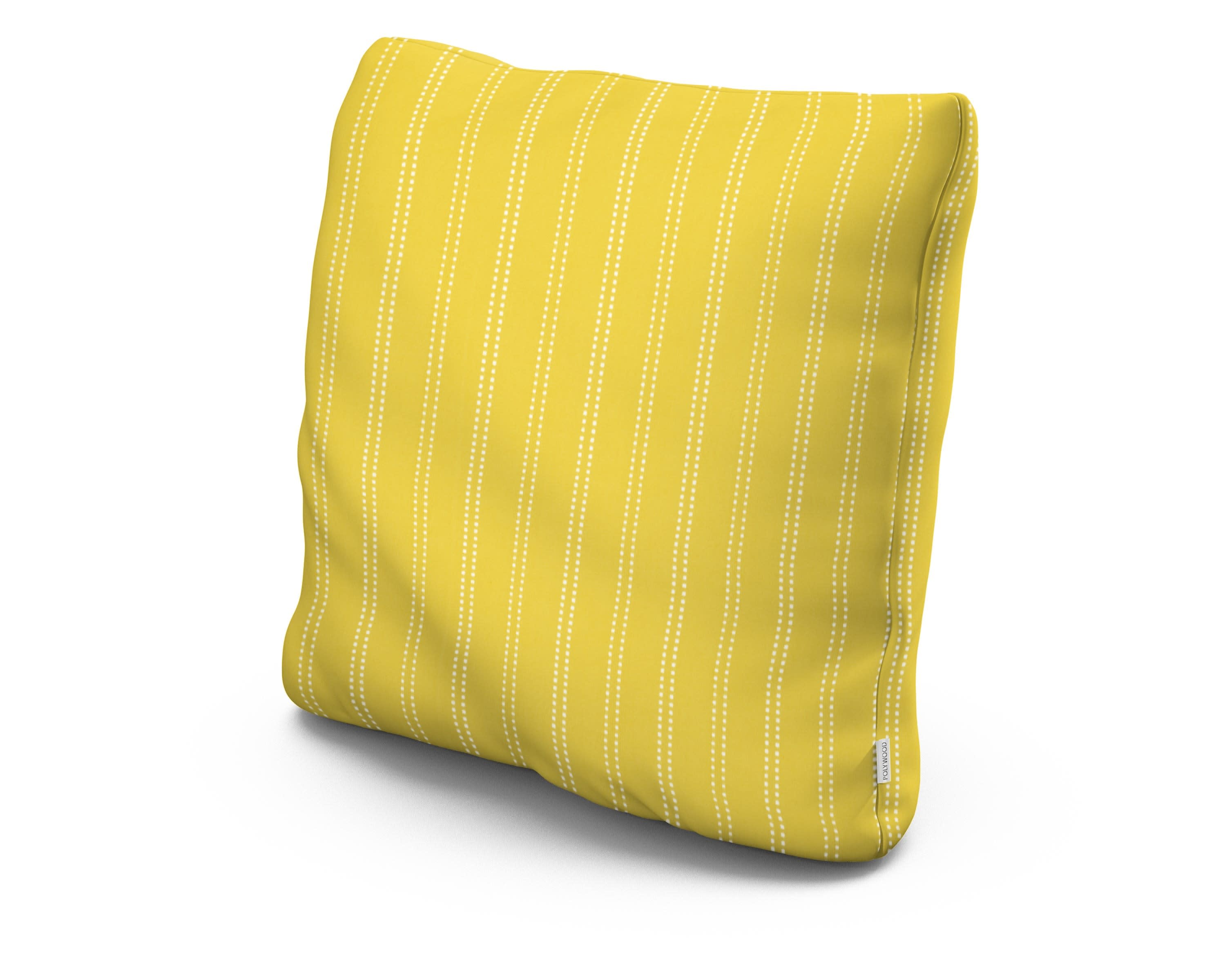 20" Outdoor Throw Pillow in Stitch Canary
