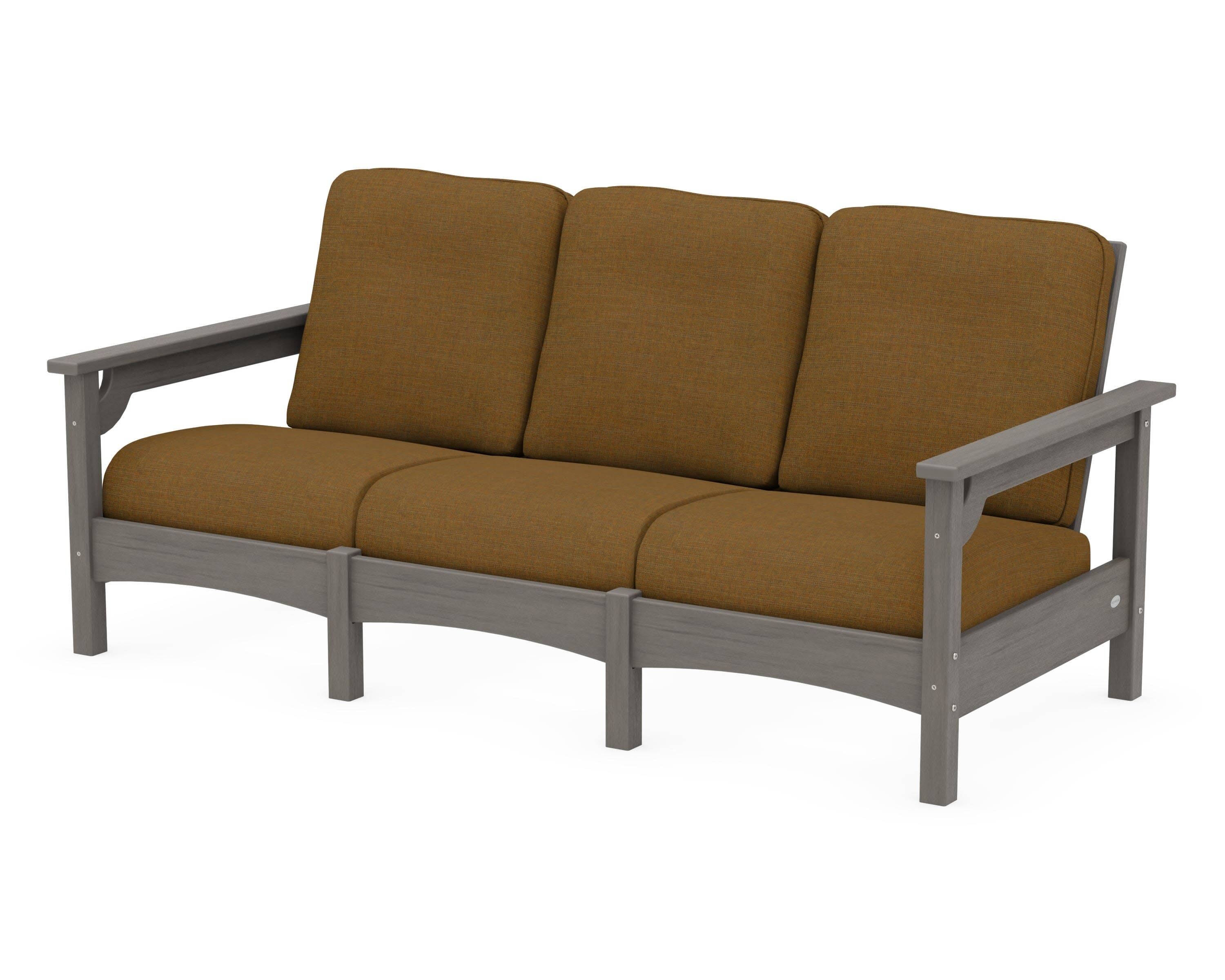 Club Sofa in Driftwood / Exhale Teak
