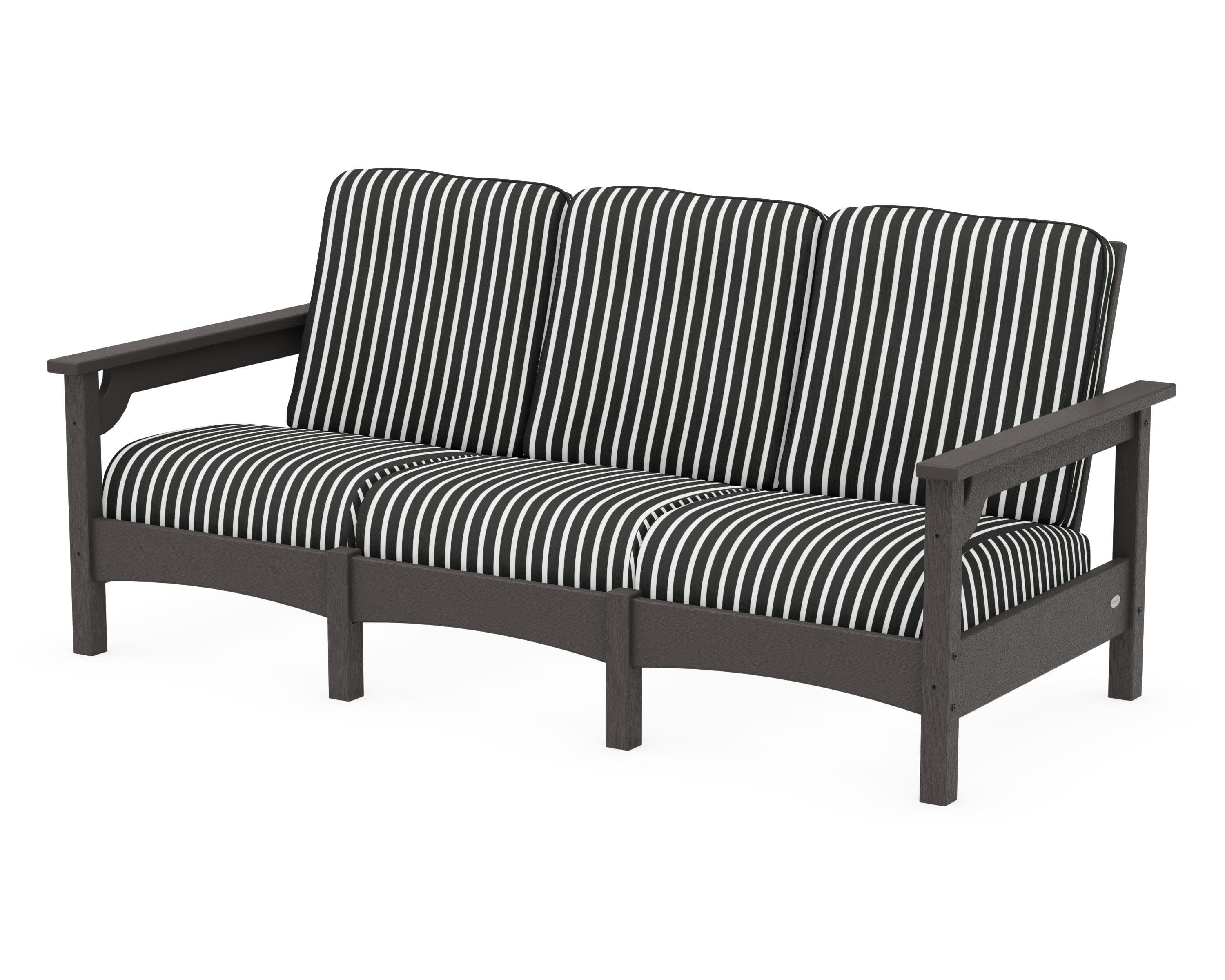 Club Sofa in Vintage Coffee / Shore Classic
