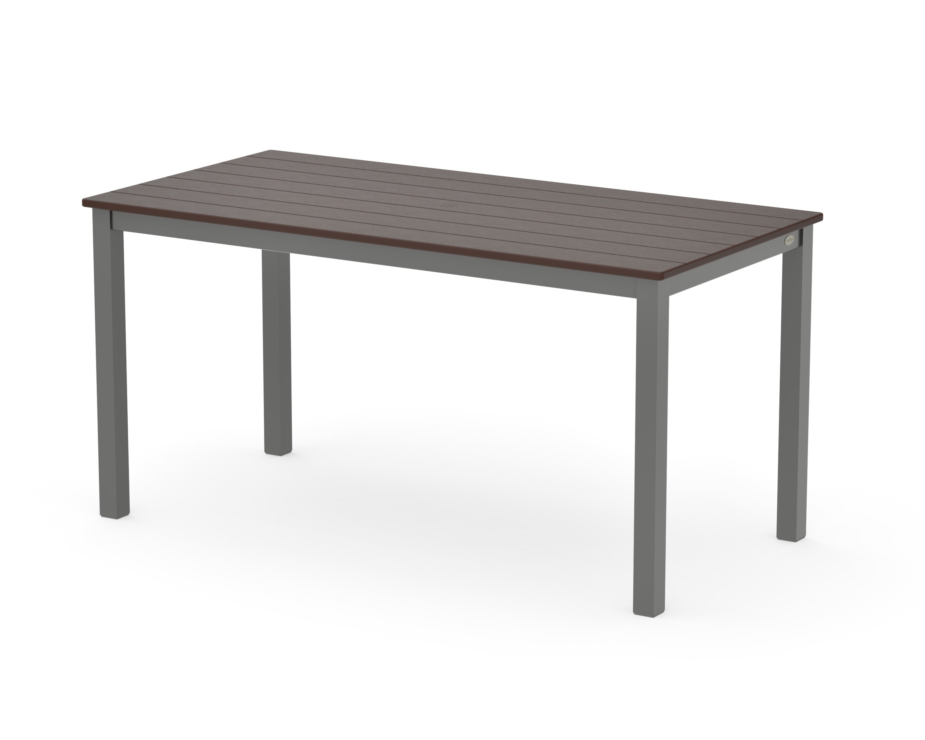Main Street 30 x 60 Dining Table in Charcoal / Mahogany