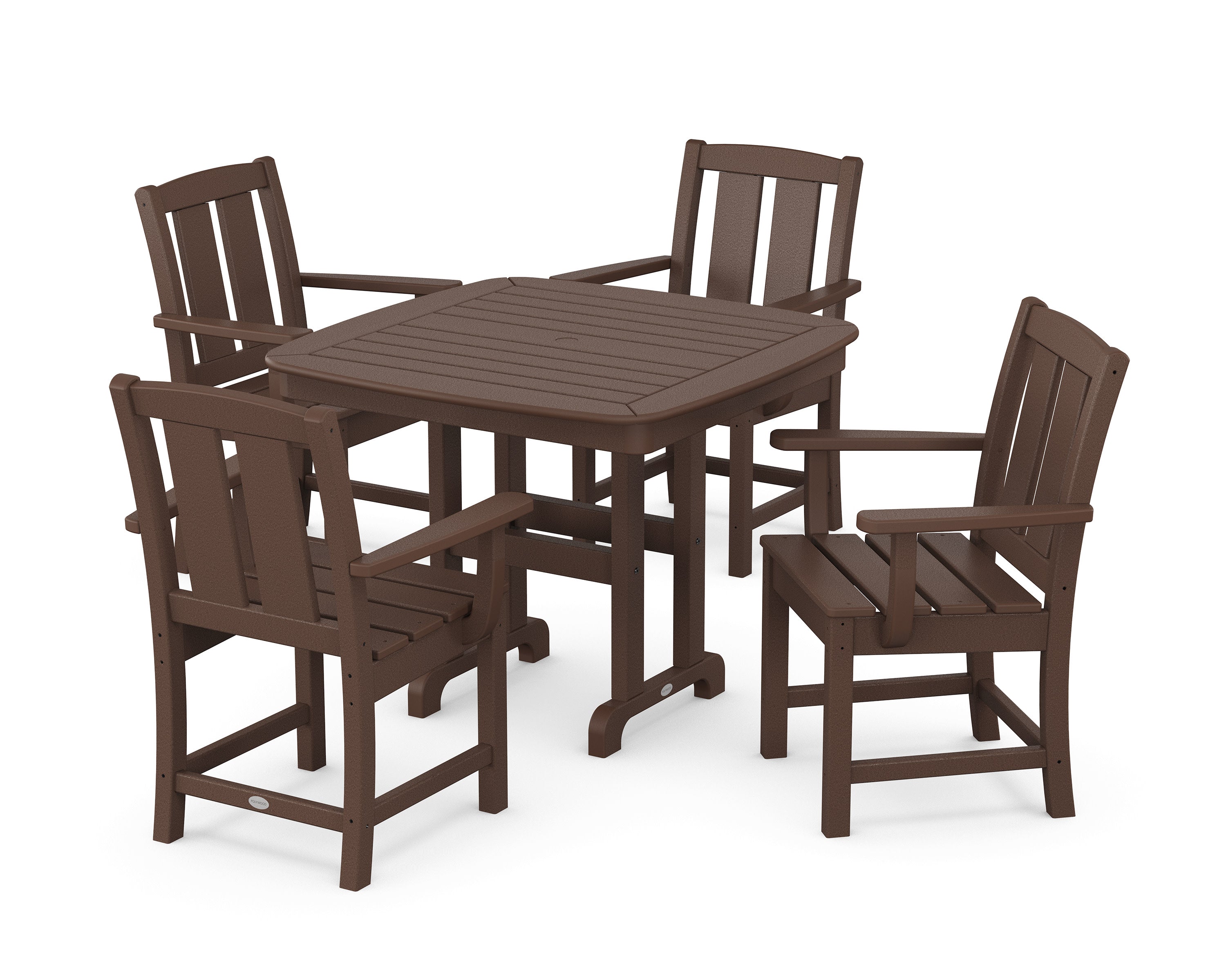 Mission 5-Piece Dining Set in Mahogany